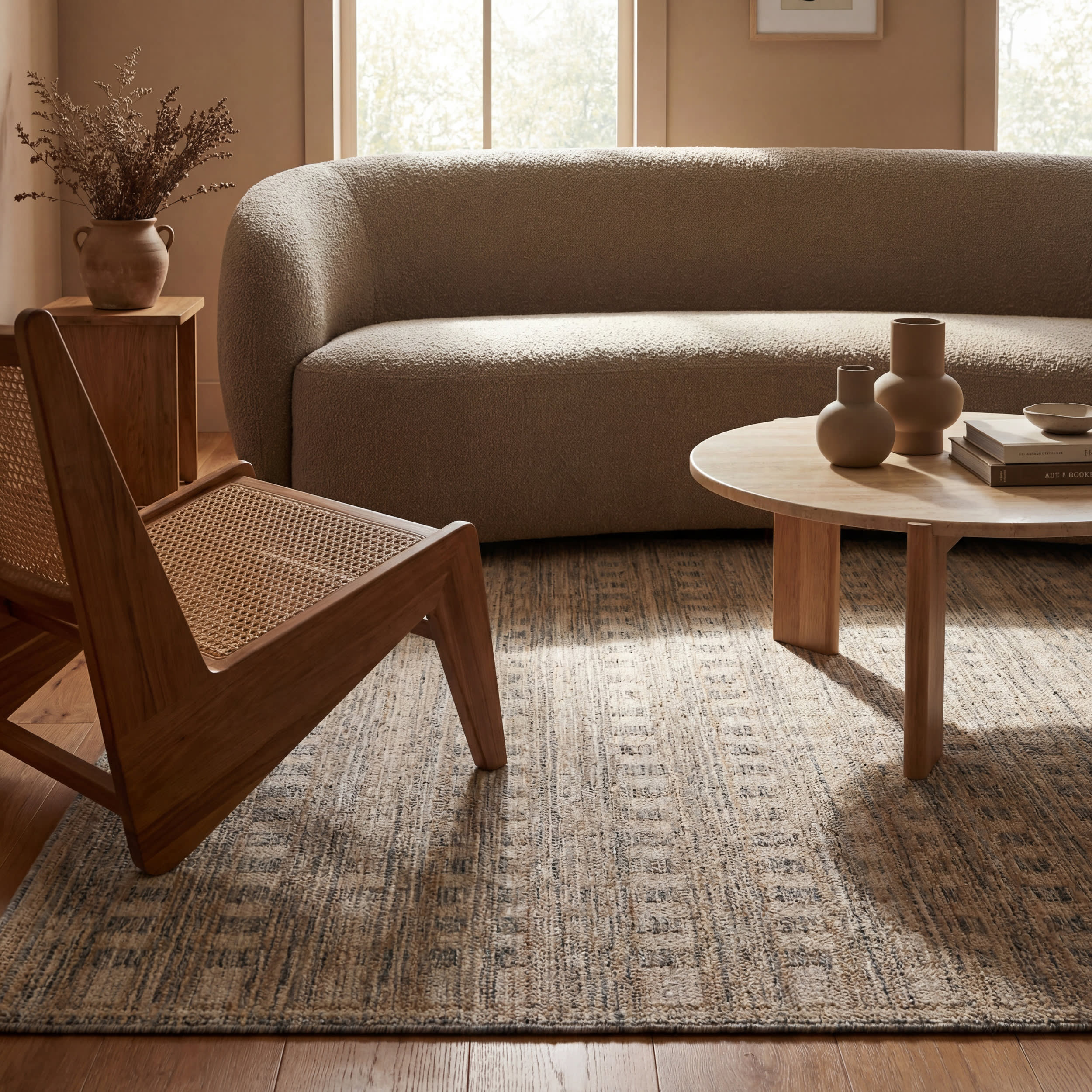 Sani Modern Southwestern Rug | Grey - Image 5