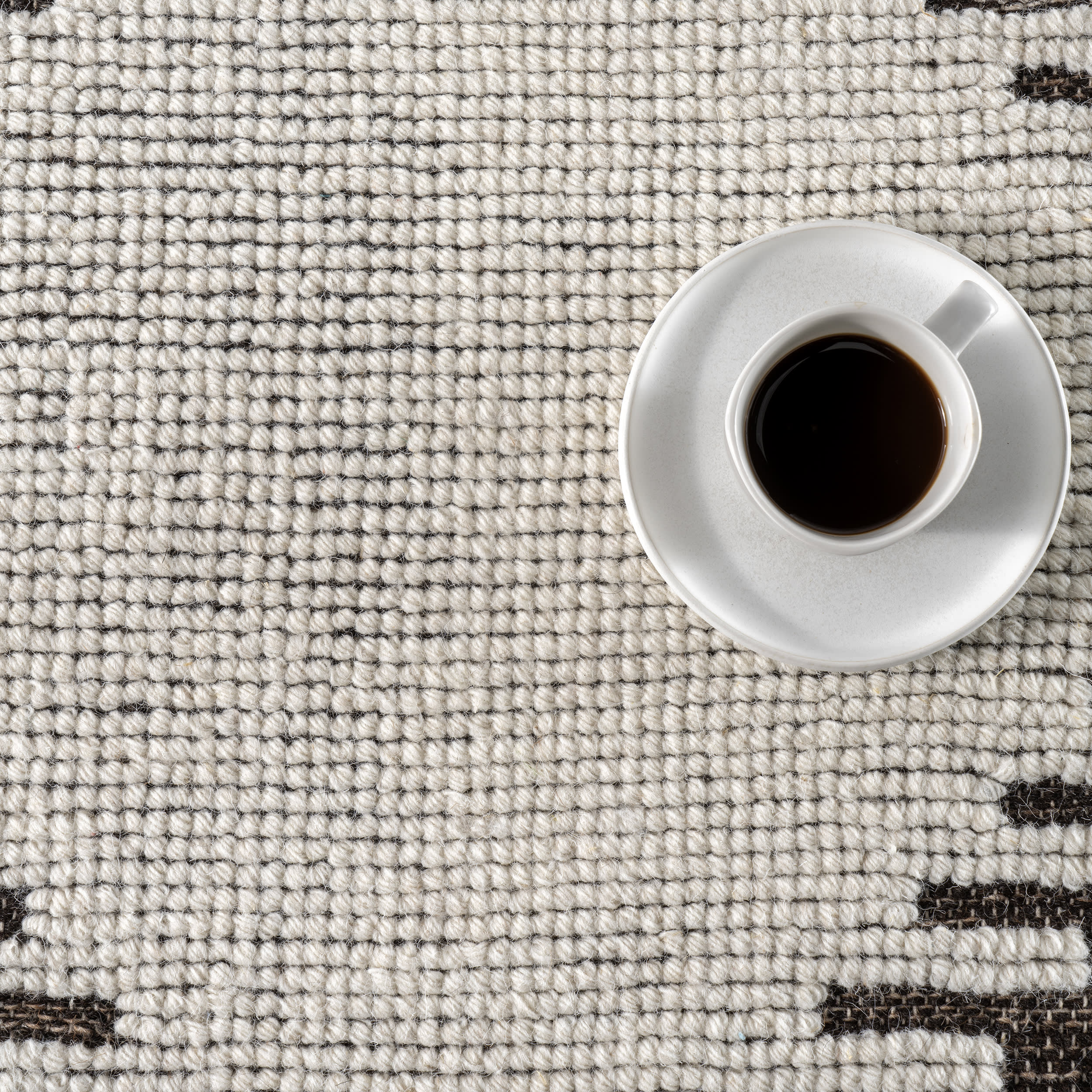 Sante Fe Southwestern Wool Rug | Black - Image 8