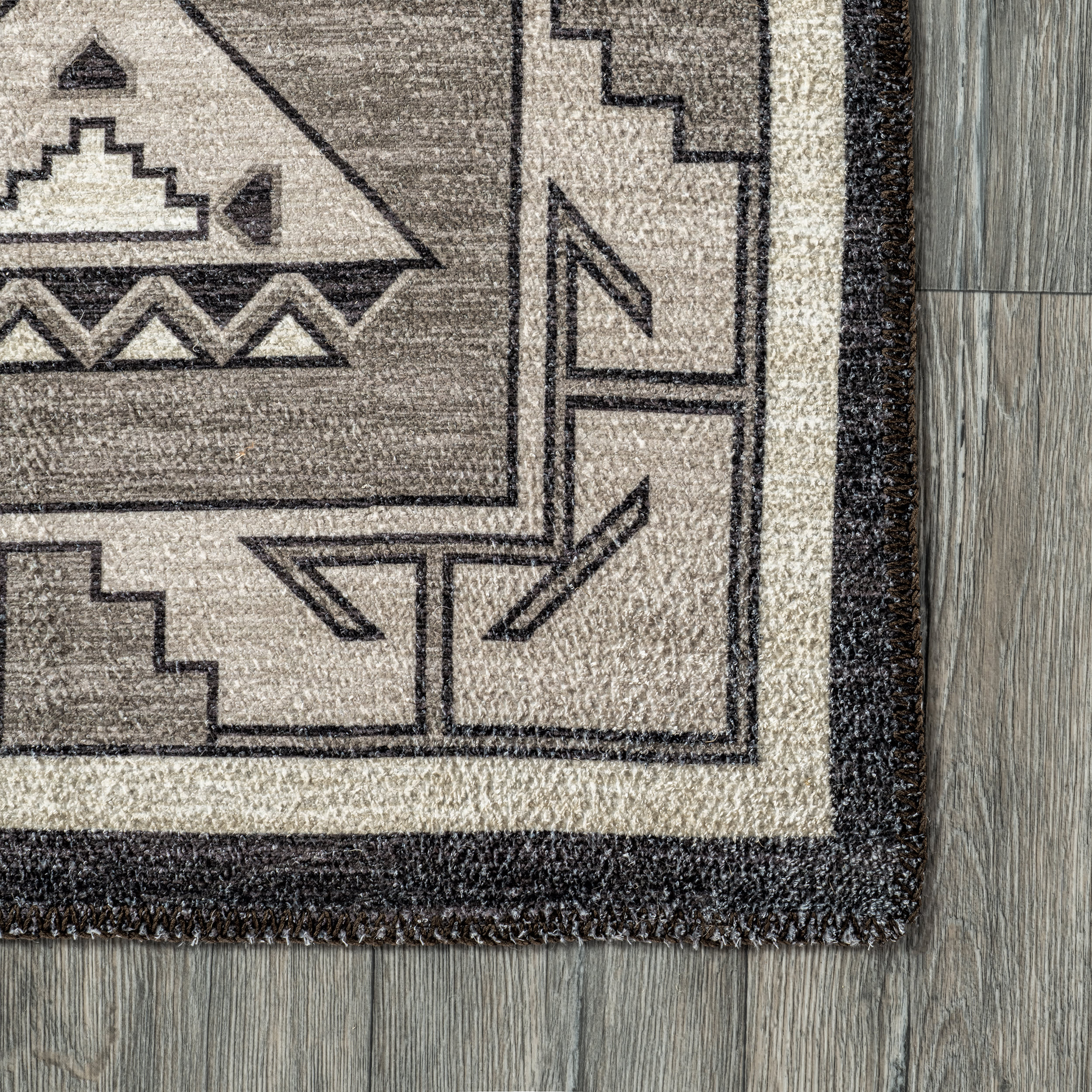 Santina Washable Colorful Rug | Brown - Image 3