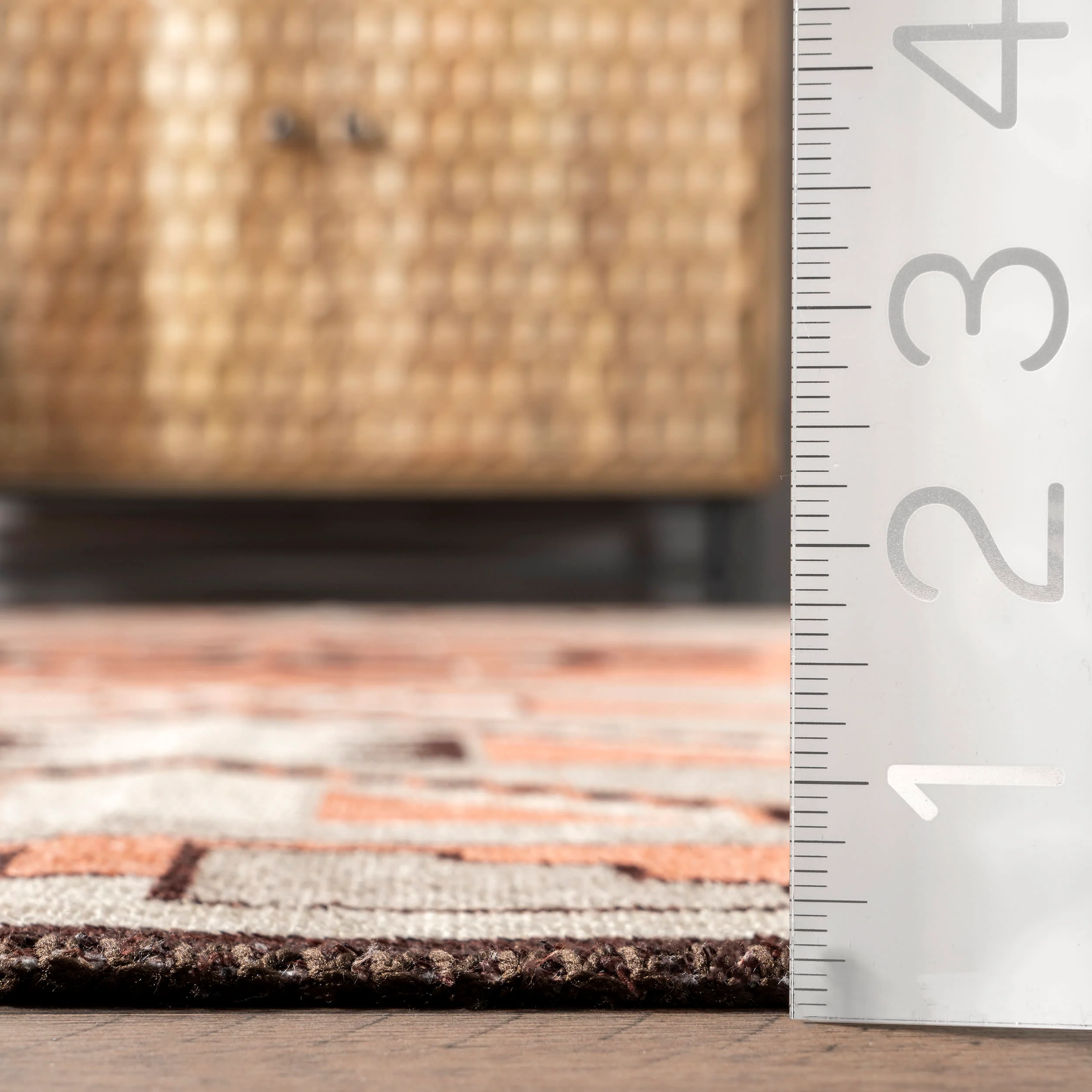 Santina Washable Colorful Rug | Grey - Image 5