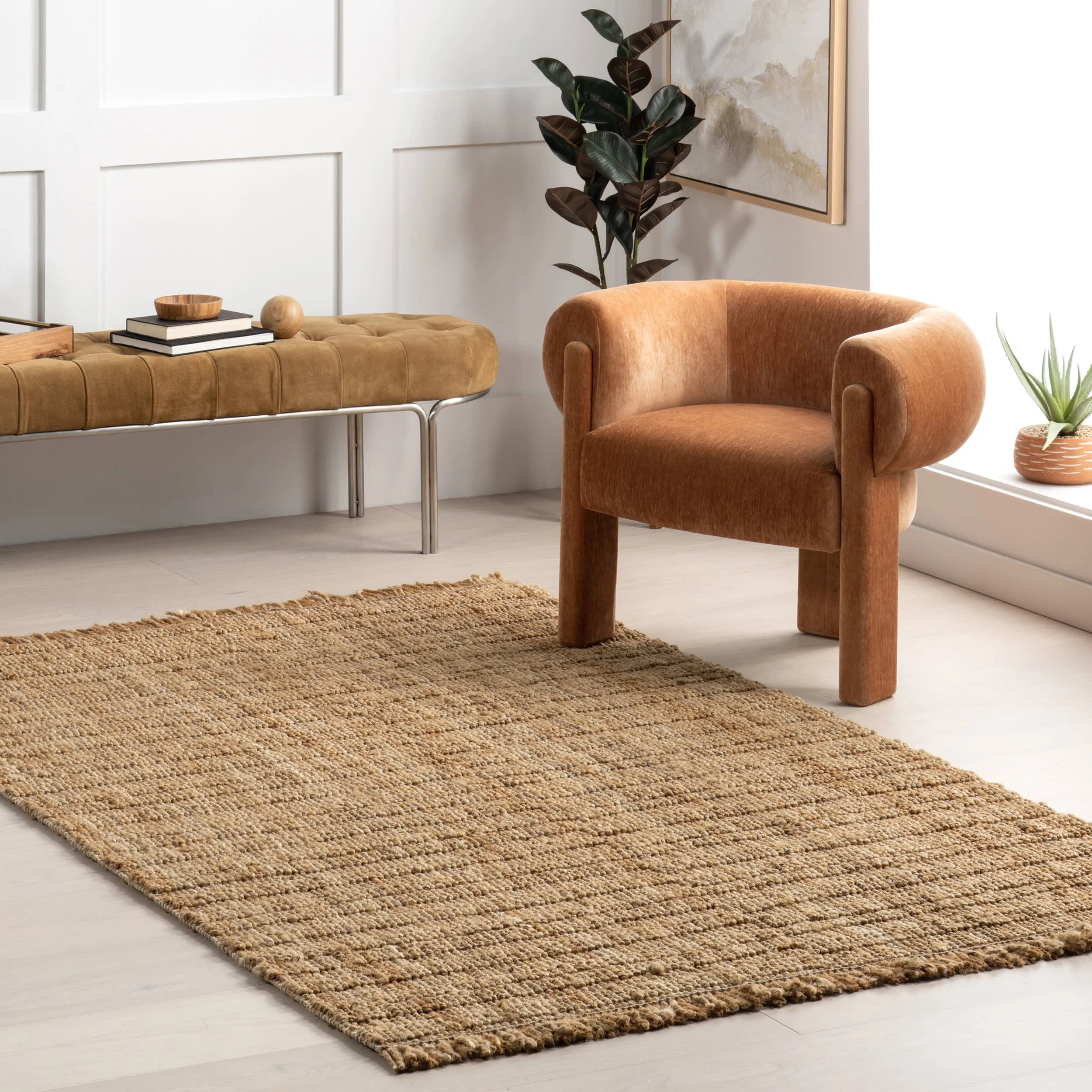 Sara Rustic Jute-Blend Rug | Natural - Image 2