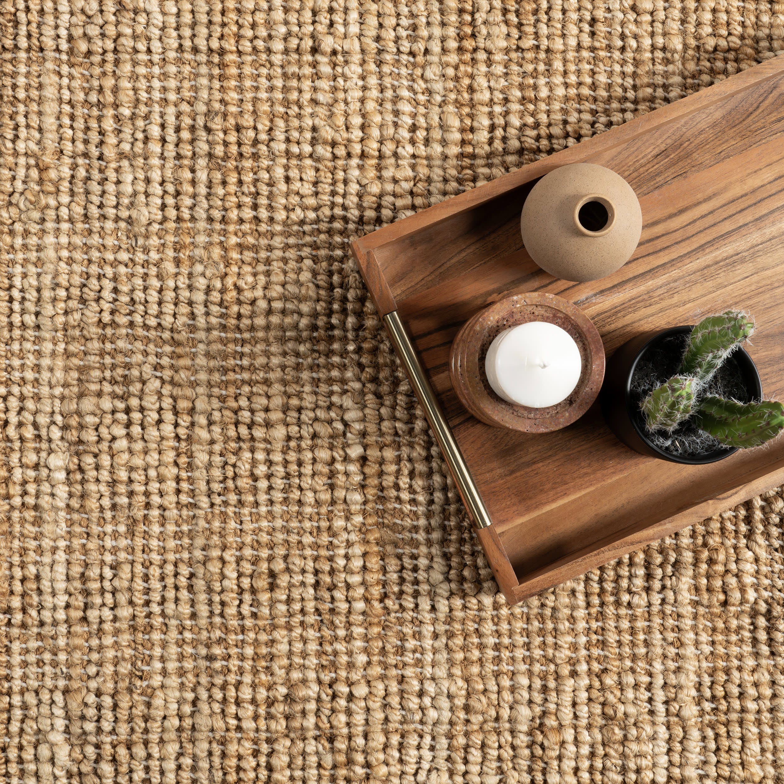 Sara Rustic Jute-Blend Rug | Natural - Image 7