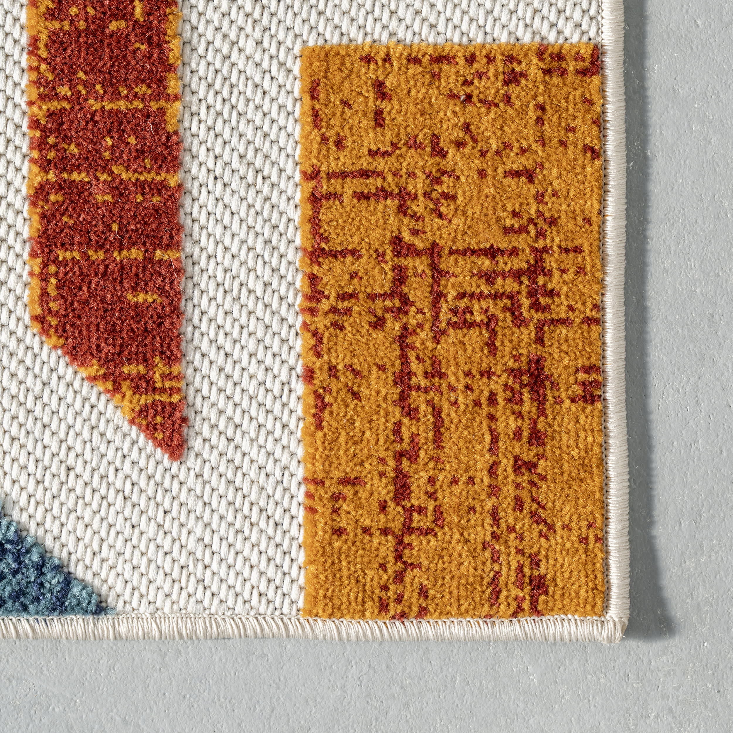 Sarah Abstract Indoor/Outdoor Rug | Rust - Image 3