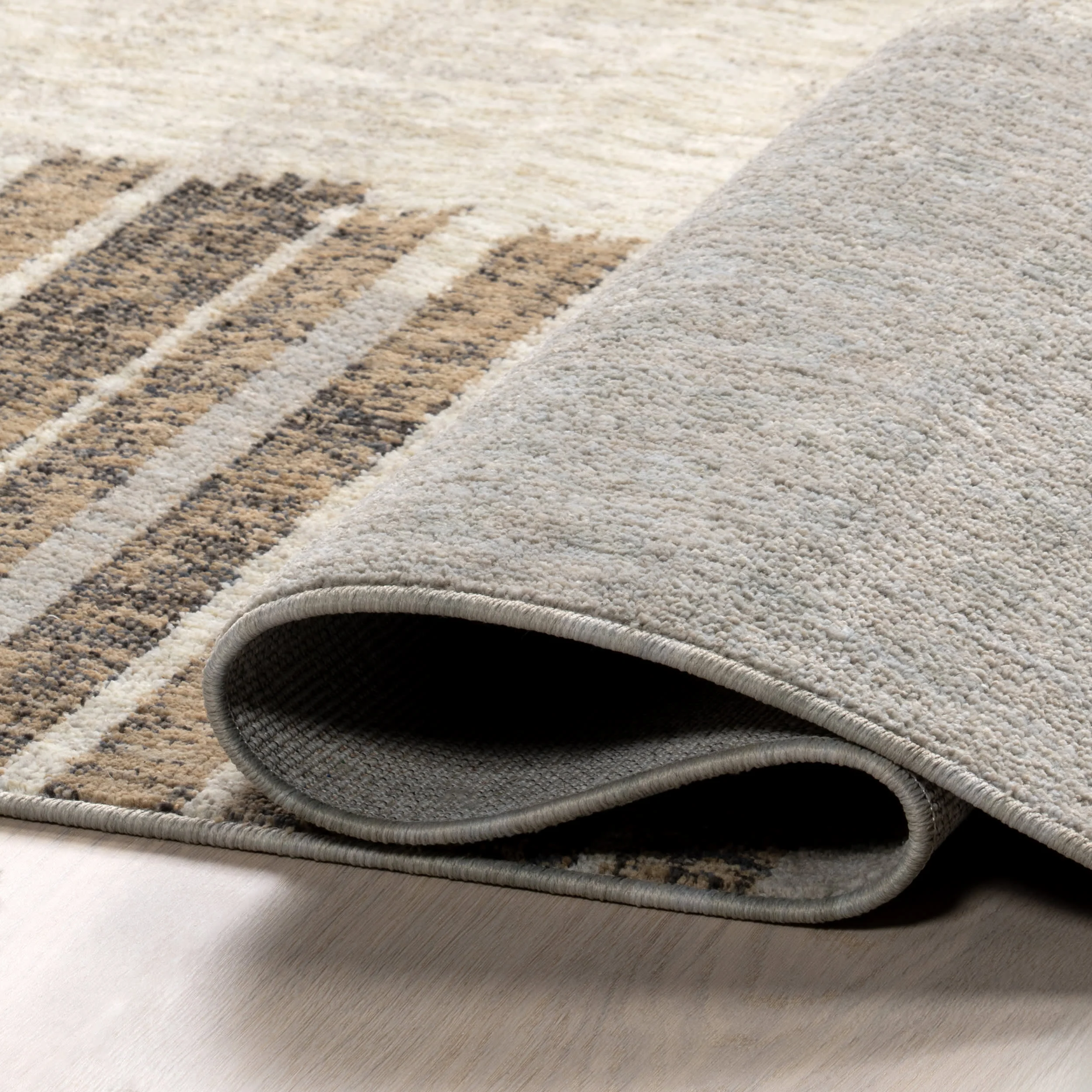 Sarahi Modern Abstract Area Rug | Light Brown - Image 8