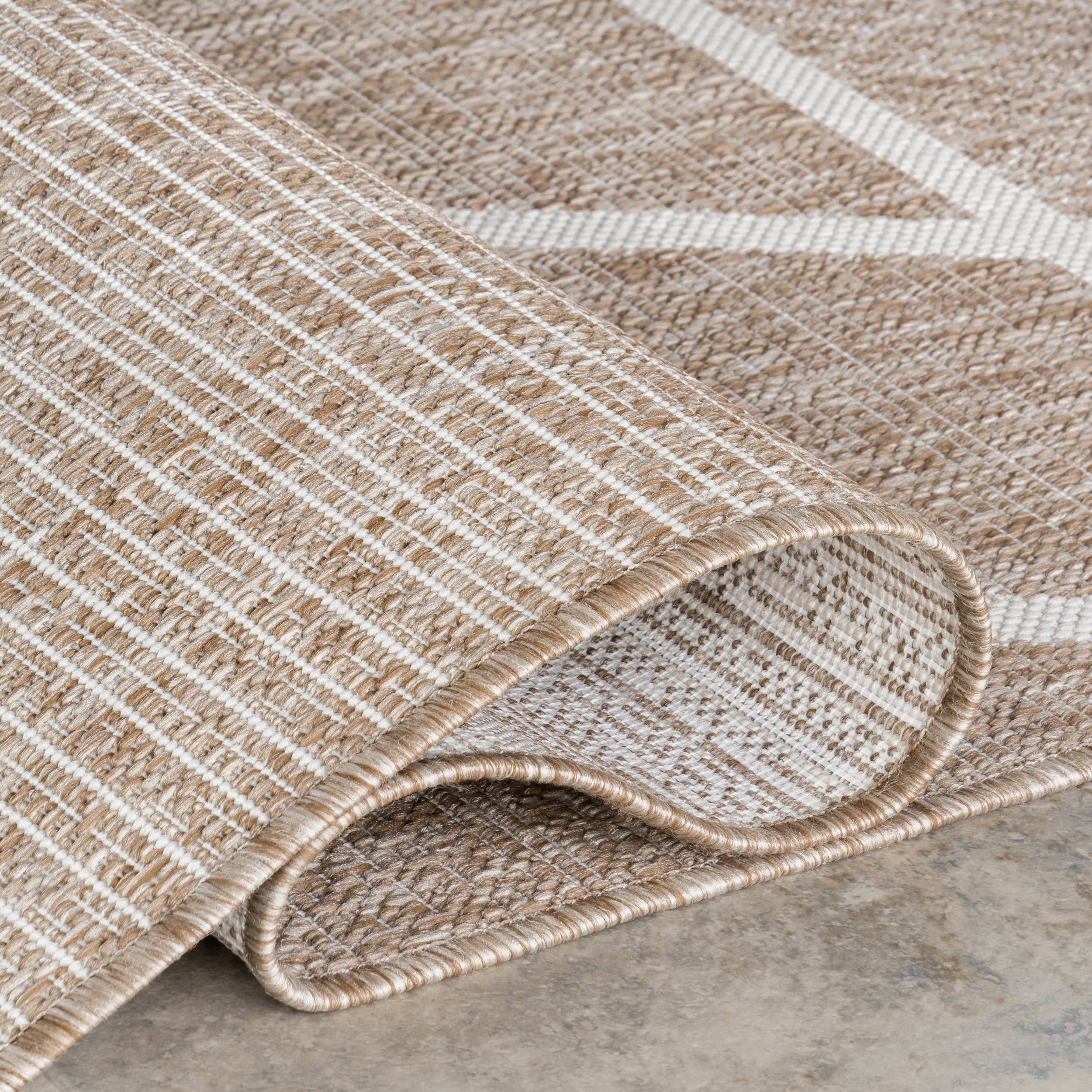Sarai Geometric Shapes Indoor/Outdoor Rug | Beige - Image 10