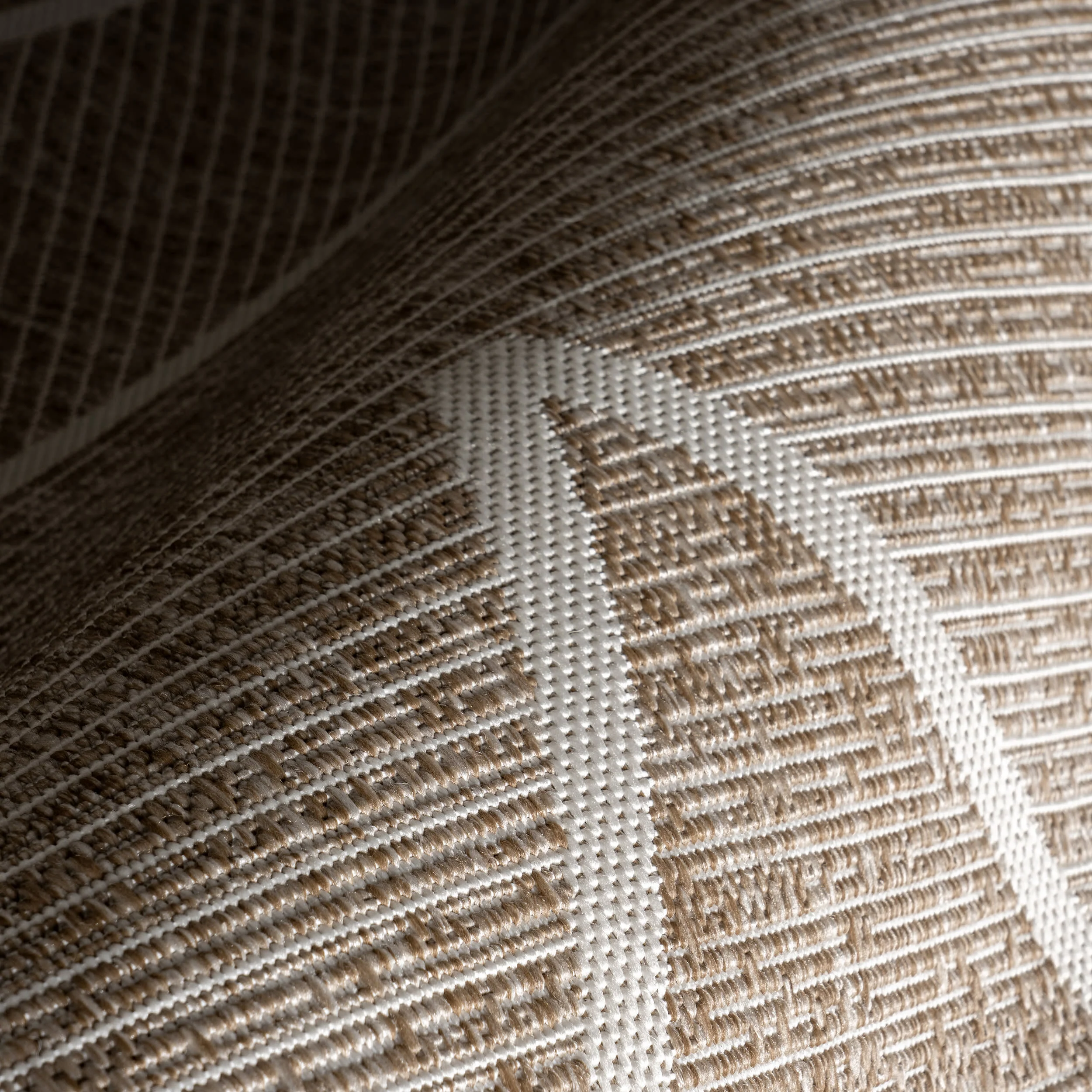Sarai Geometric Shapes Indoor/Outdoor Rug | Beige - Image 3