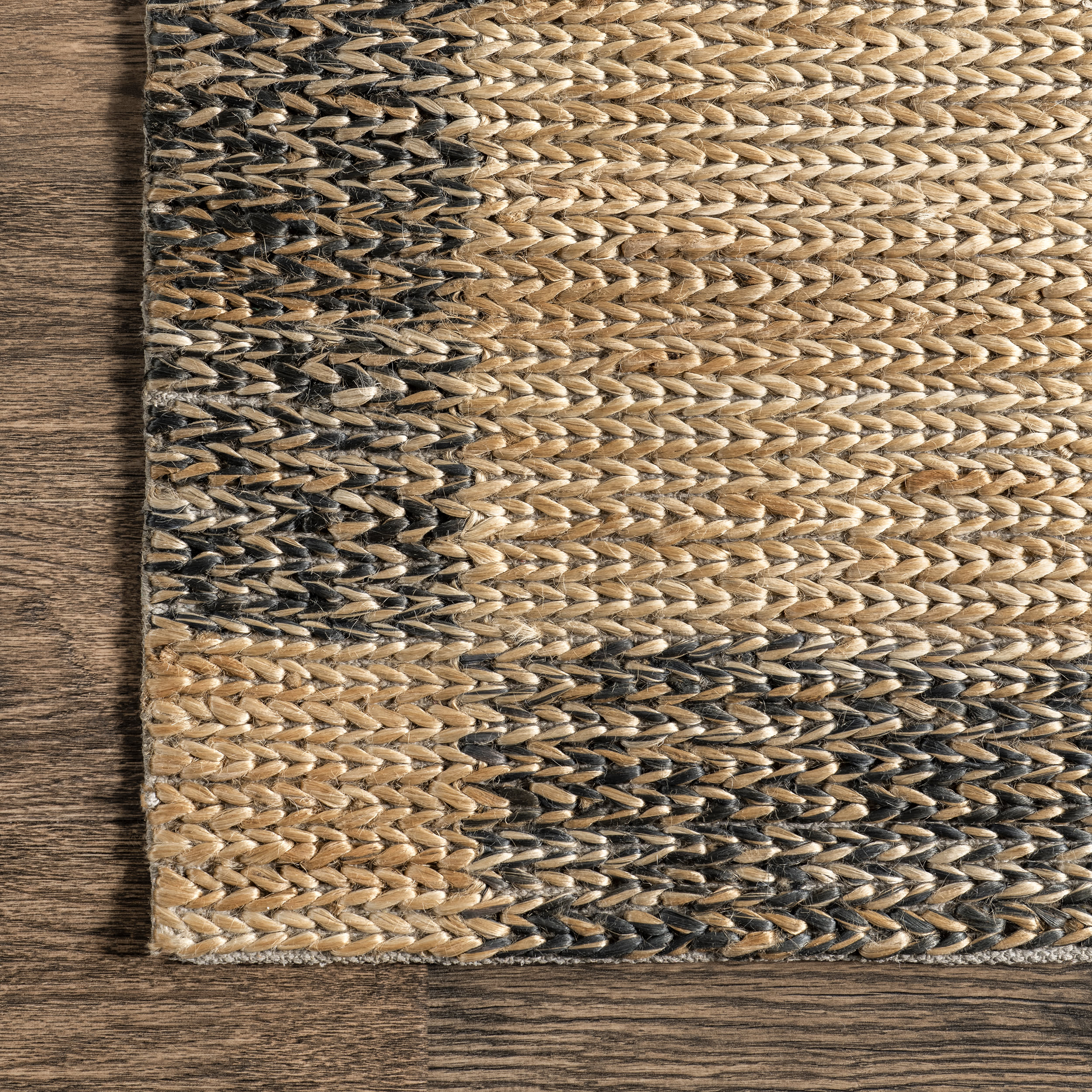 Sari Oversize Checkered Jute Rug | Natural - Image 3
