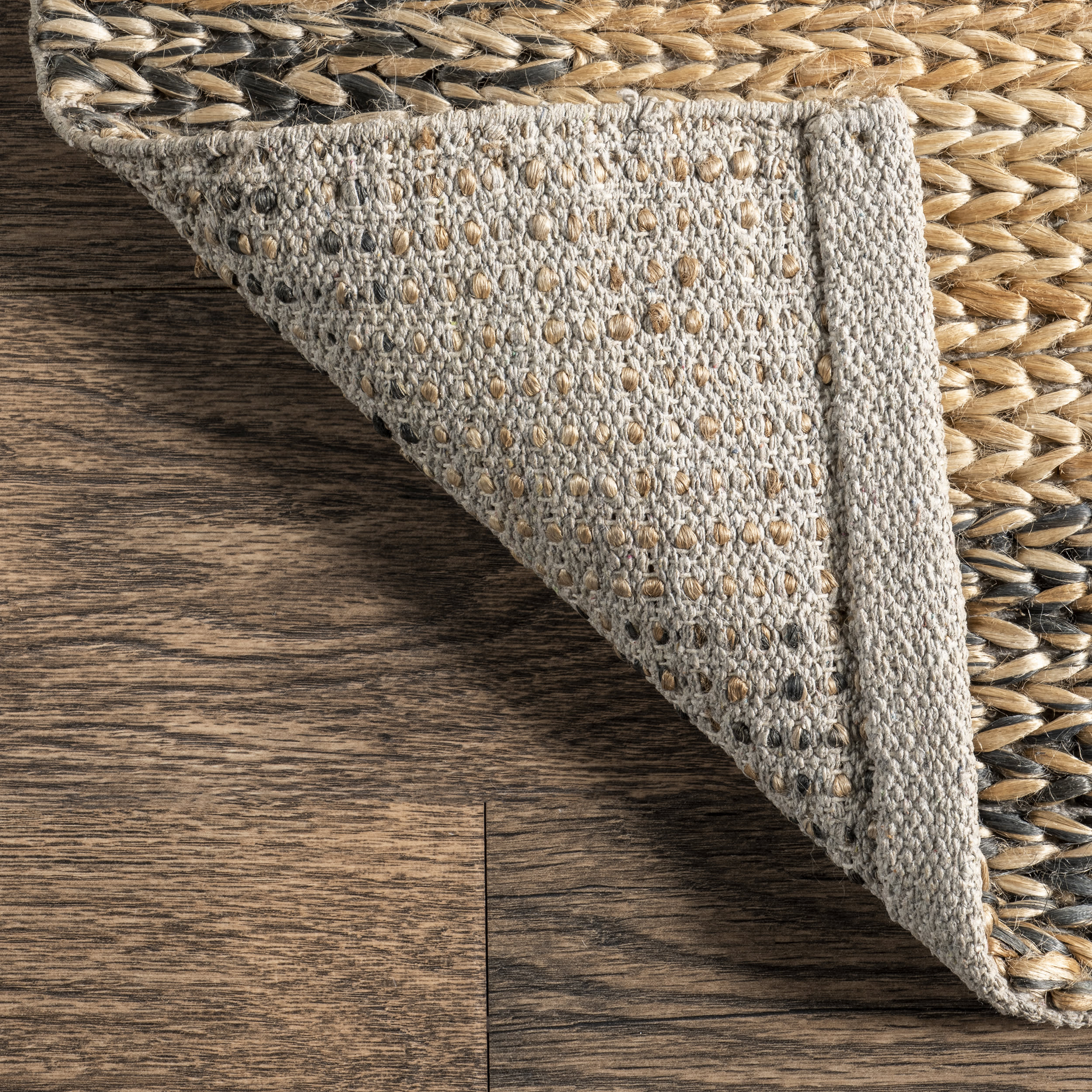 Sari Oversize Checkered Jute Rug | Natural - Image 6
