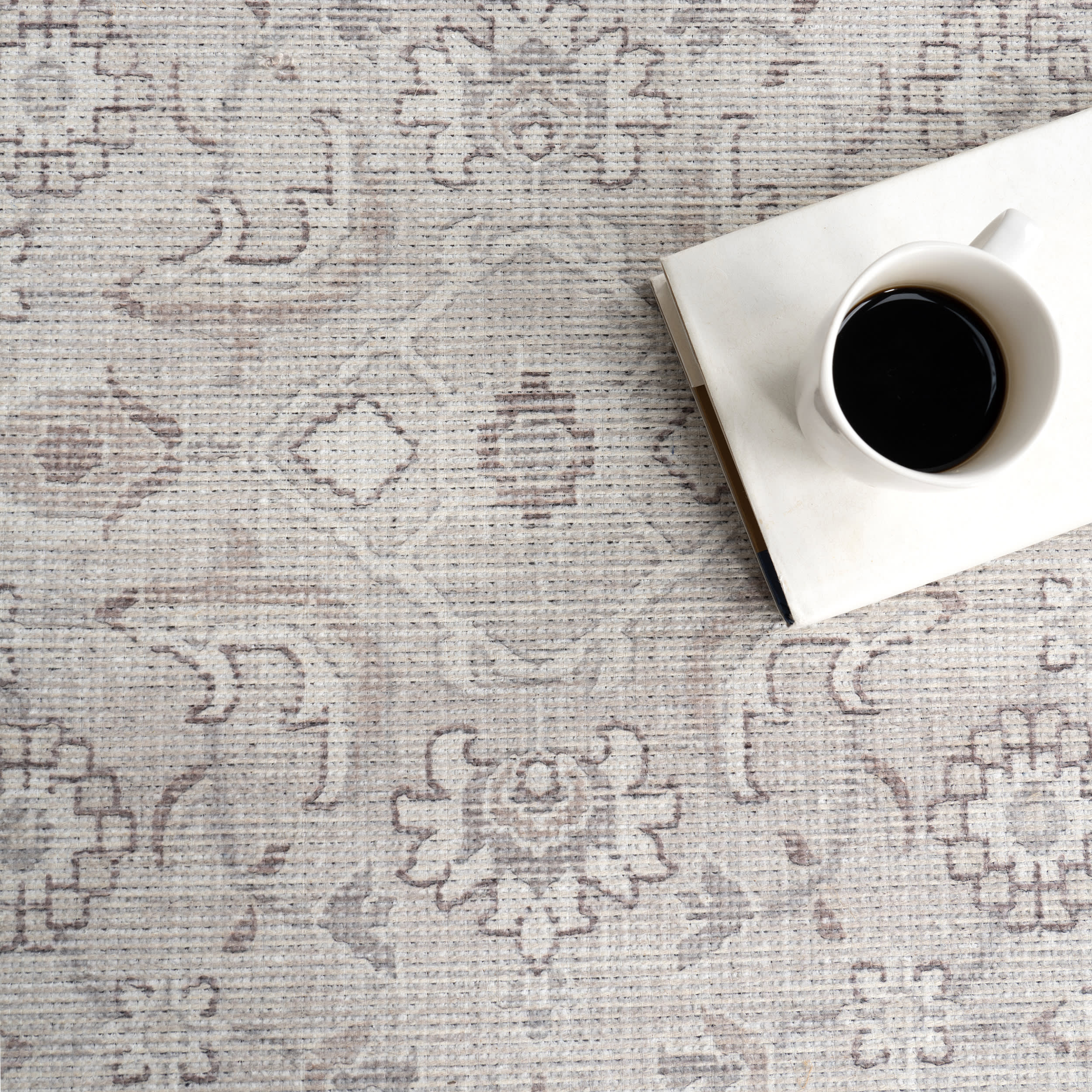 Sariyah Medallion Washable Rug | Taupe - Image 8