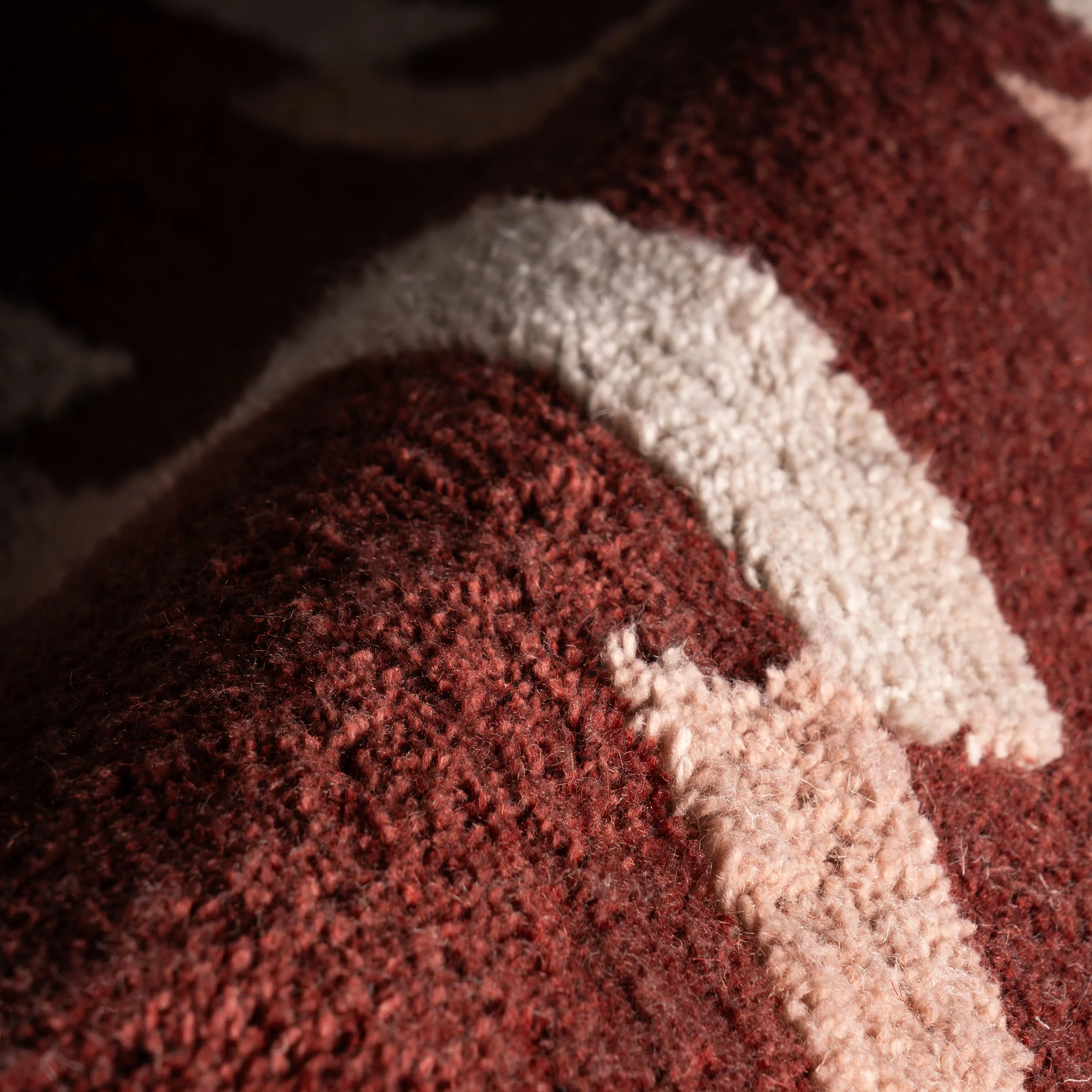 Sativae Geometric Rug | Maroon - Image 8