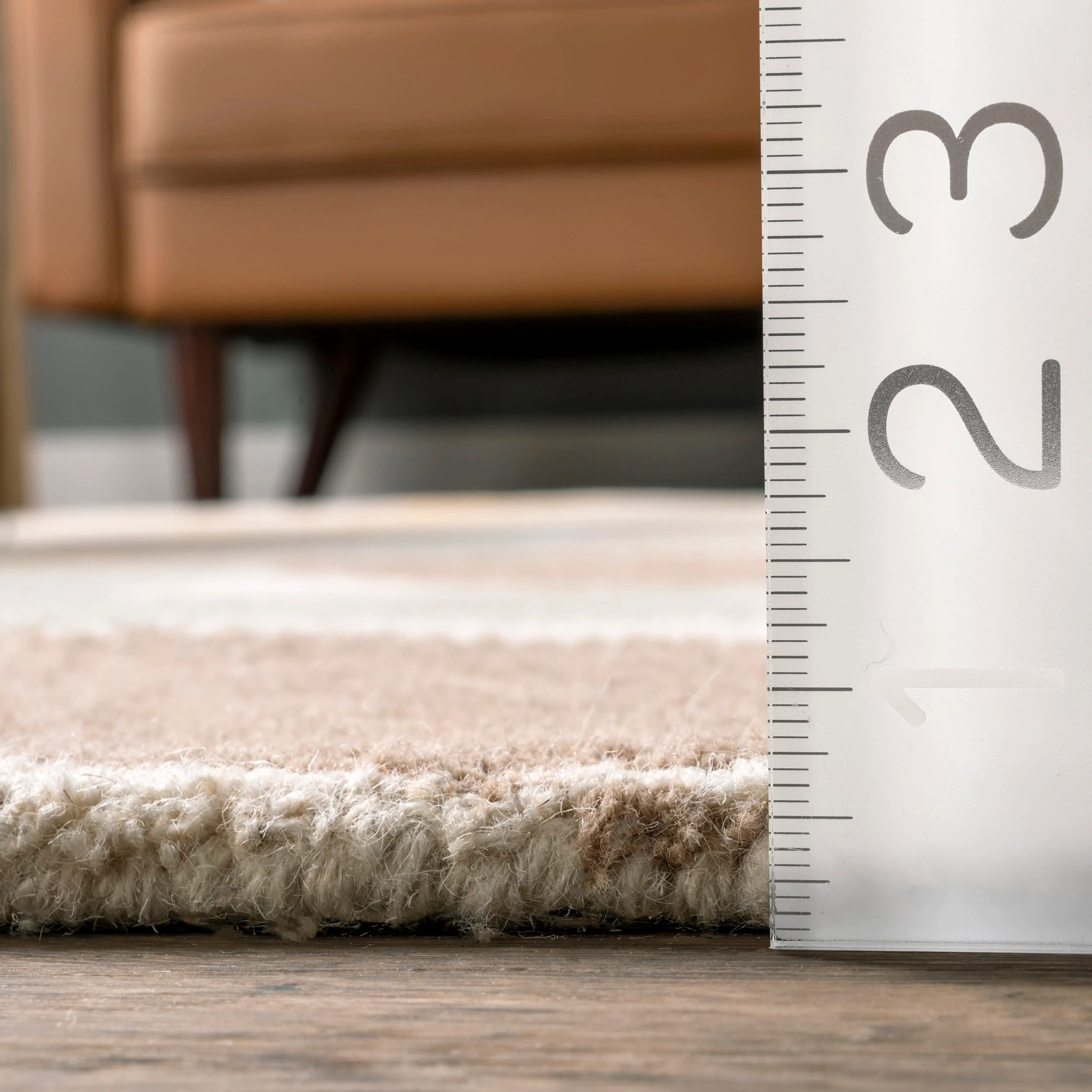 Savannah Wool Scalloped Rug | Beige - Image 5