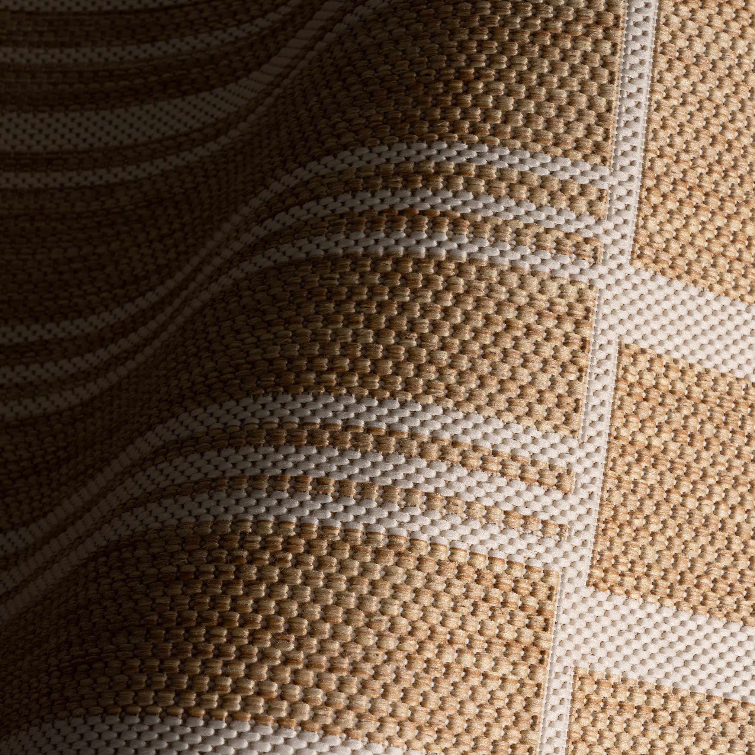Saveta Modern Geometric Indoor/Outdoor Rug | Beige - Image 3