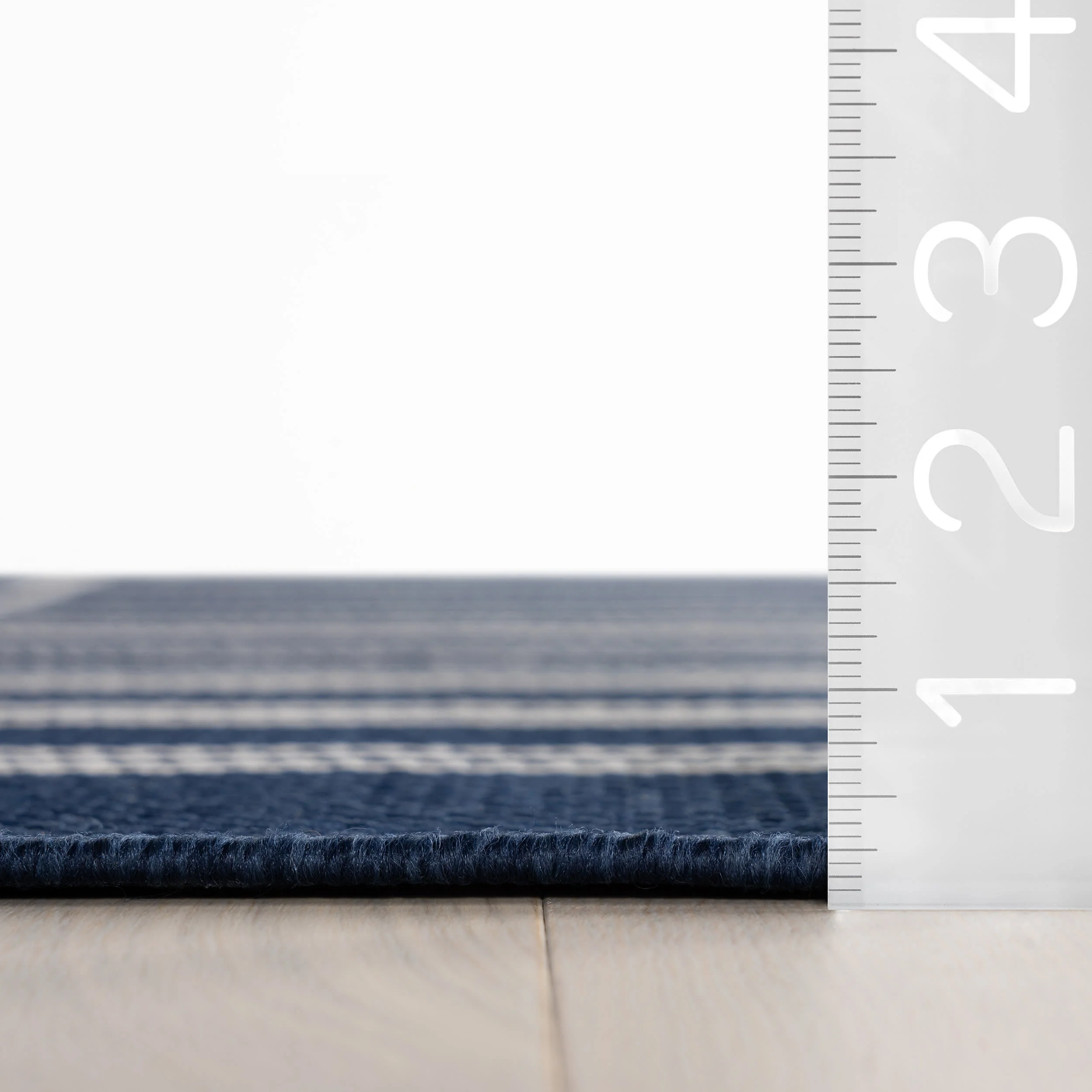 Saveta Modern Geometric Indoor/Outdoor Rug | Navy - Image 5