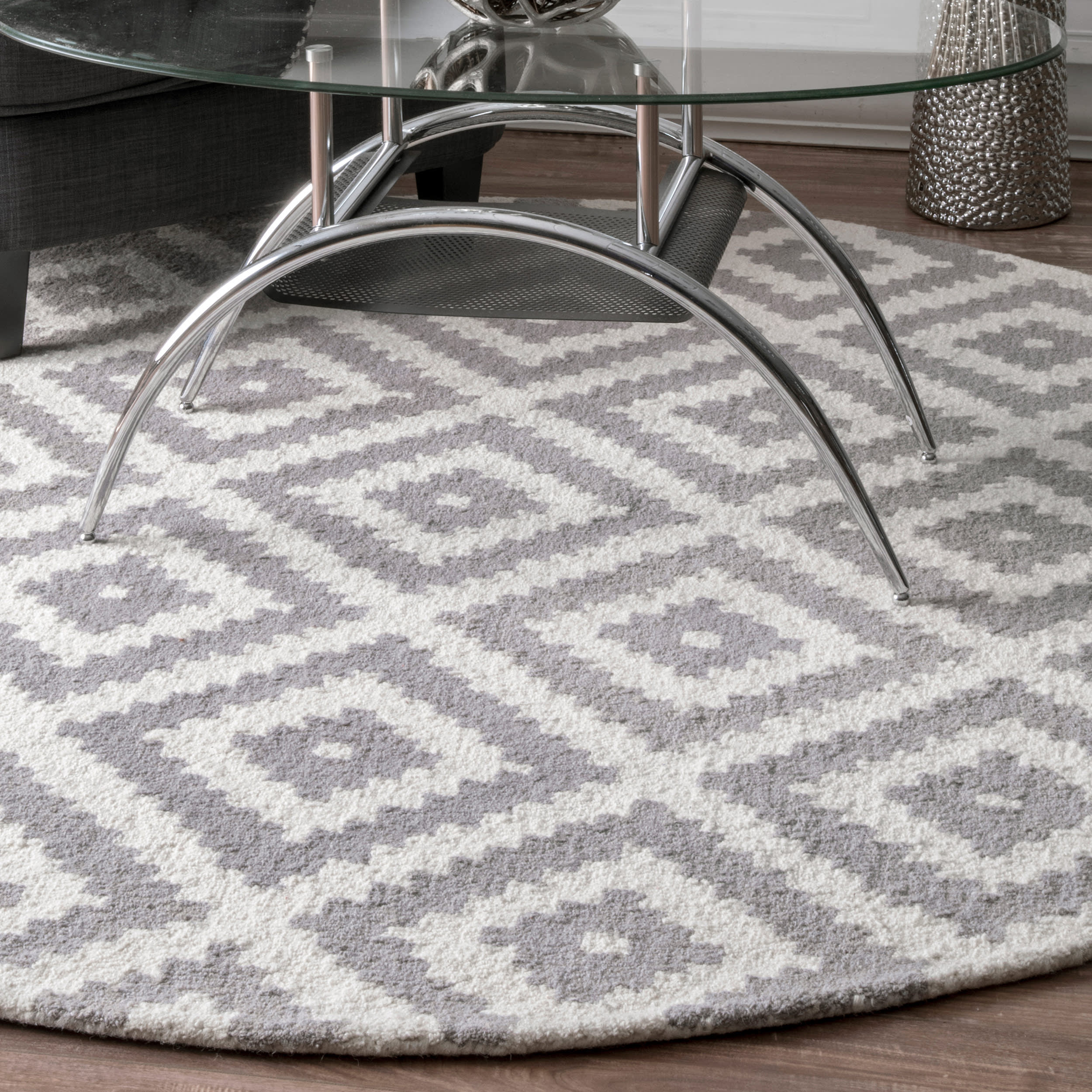 Scandinavia Diamond Rug | Grey - Image 2