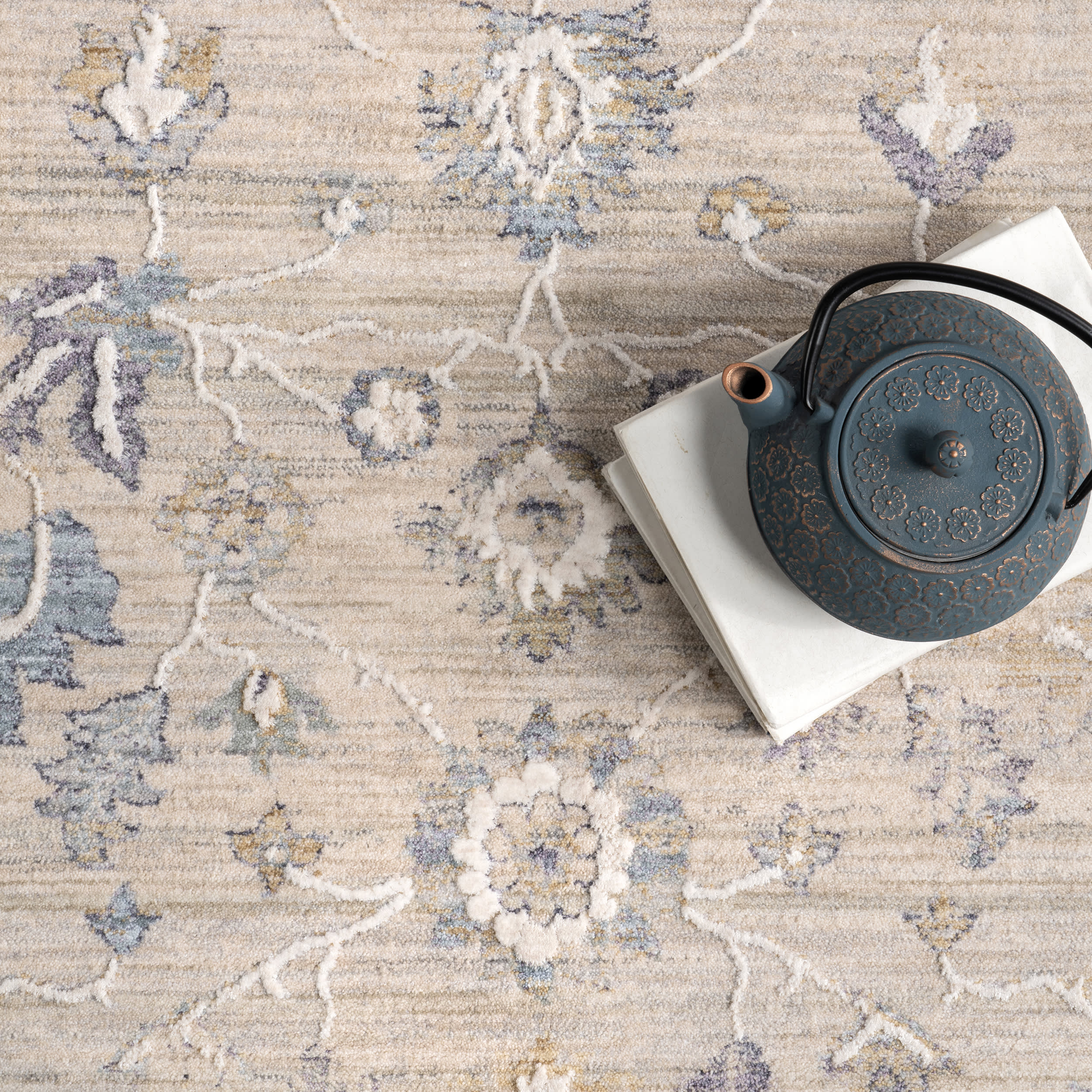 Scarlett Botanical Rug | Beige - Image 7