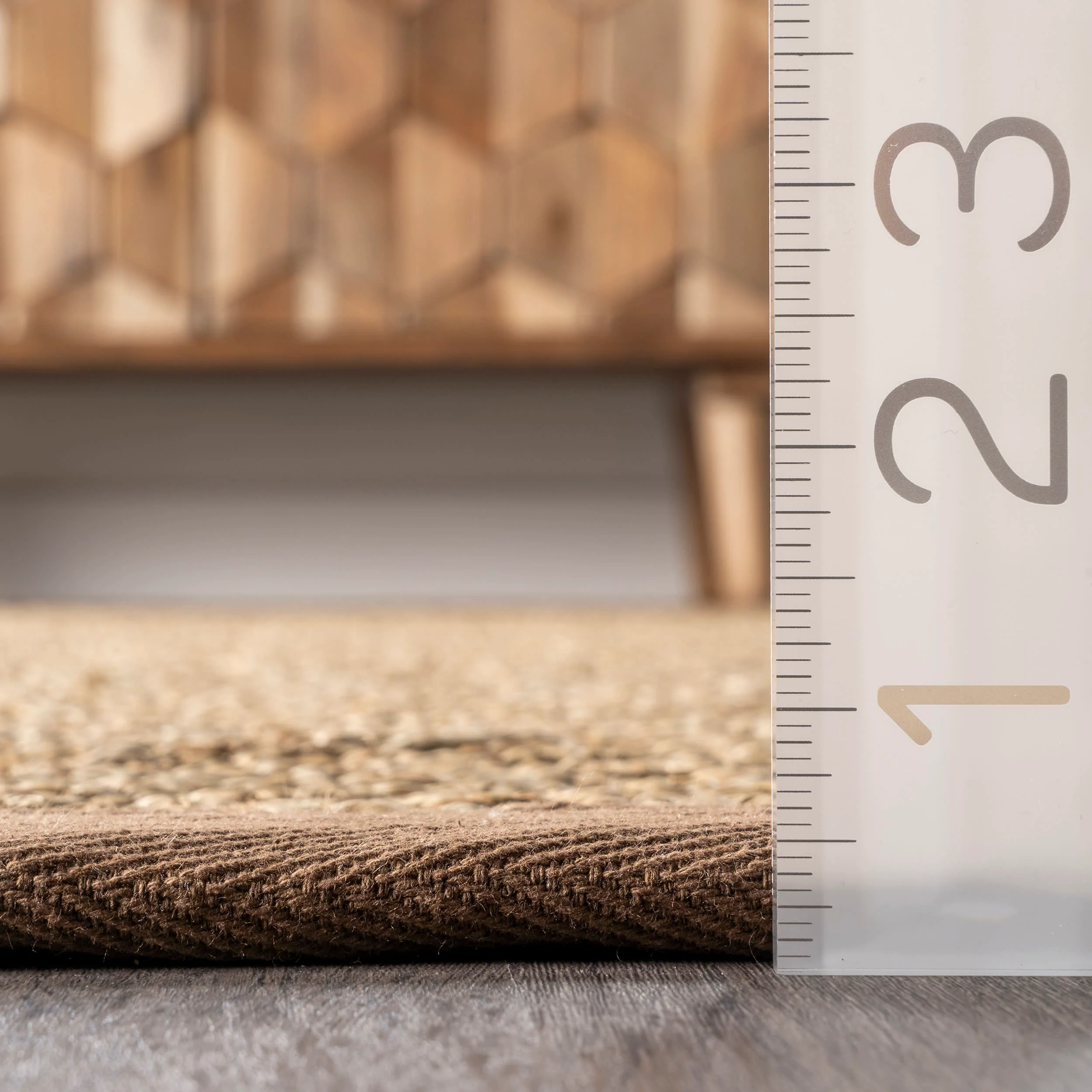Seagrass Herringbone Rug | Brown - Image 5