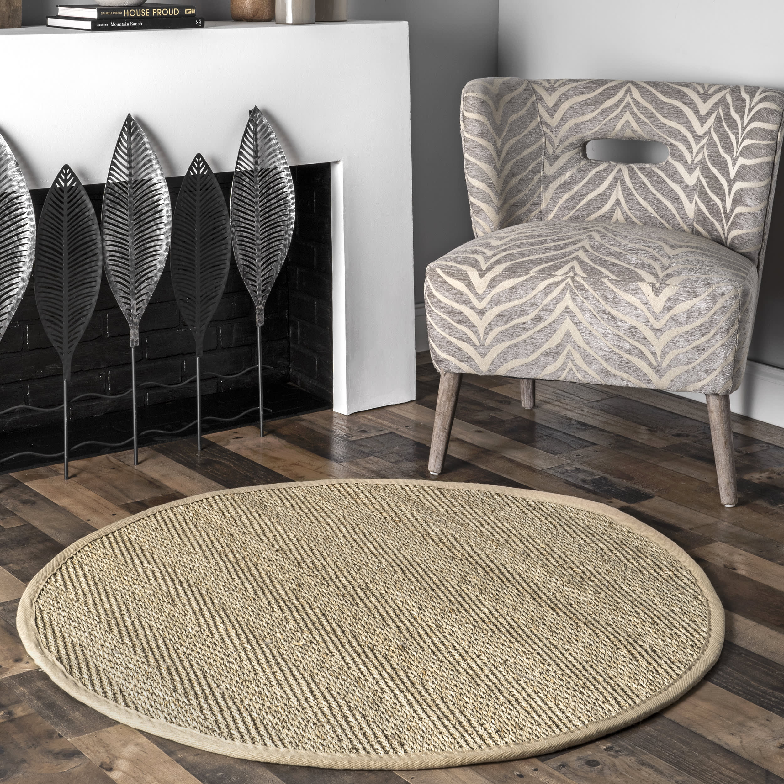 Seagrass Herringbone Rug | Natural - Image 2