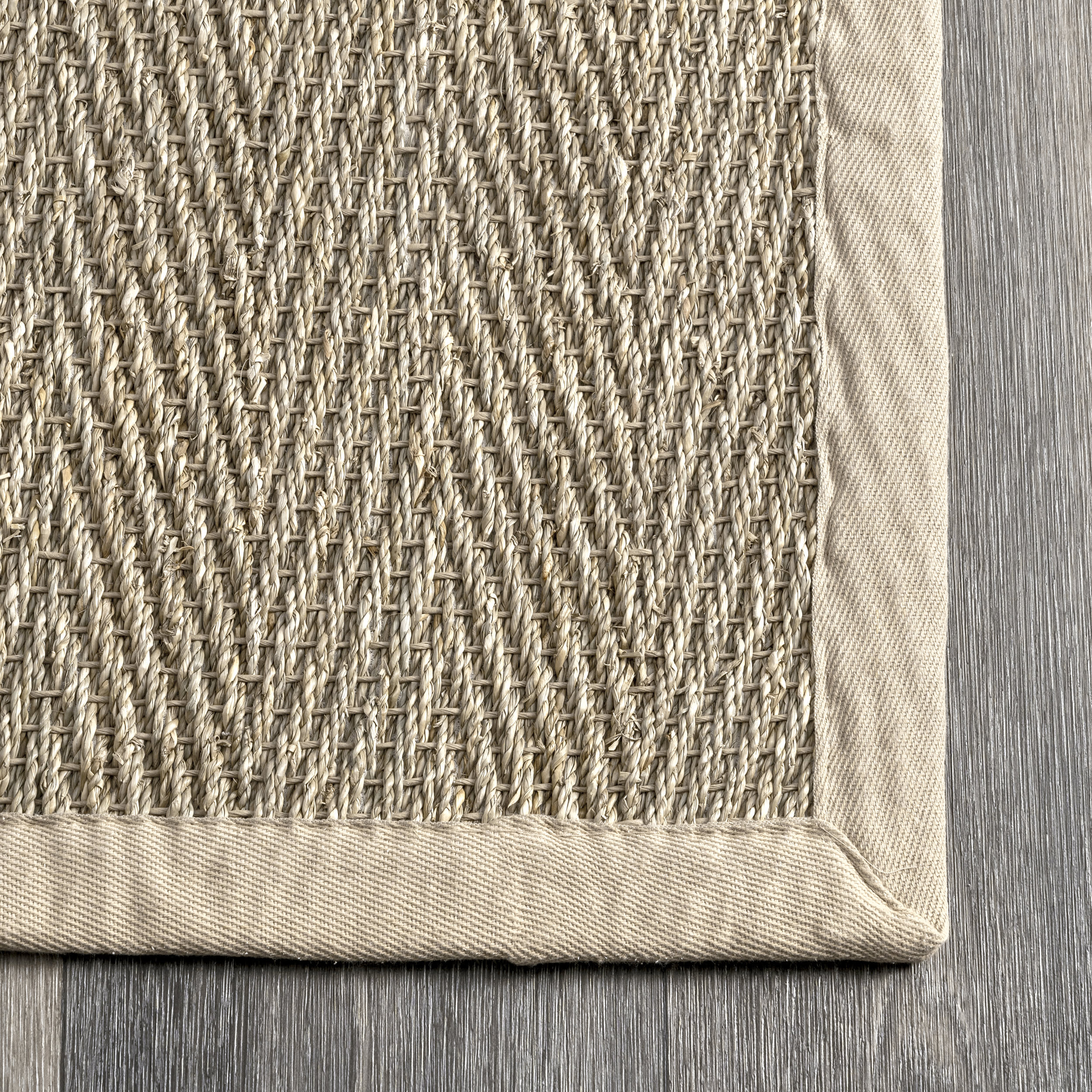 Seagrass Herringbone Rug | Natural - Image 3