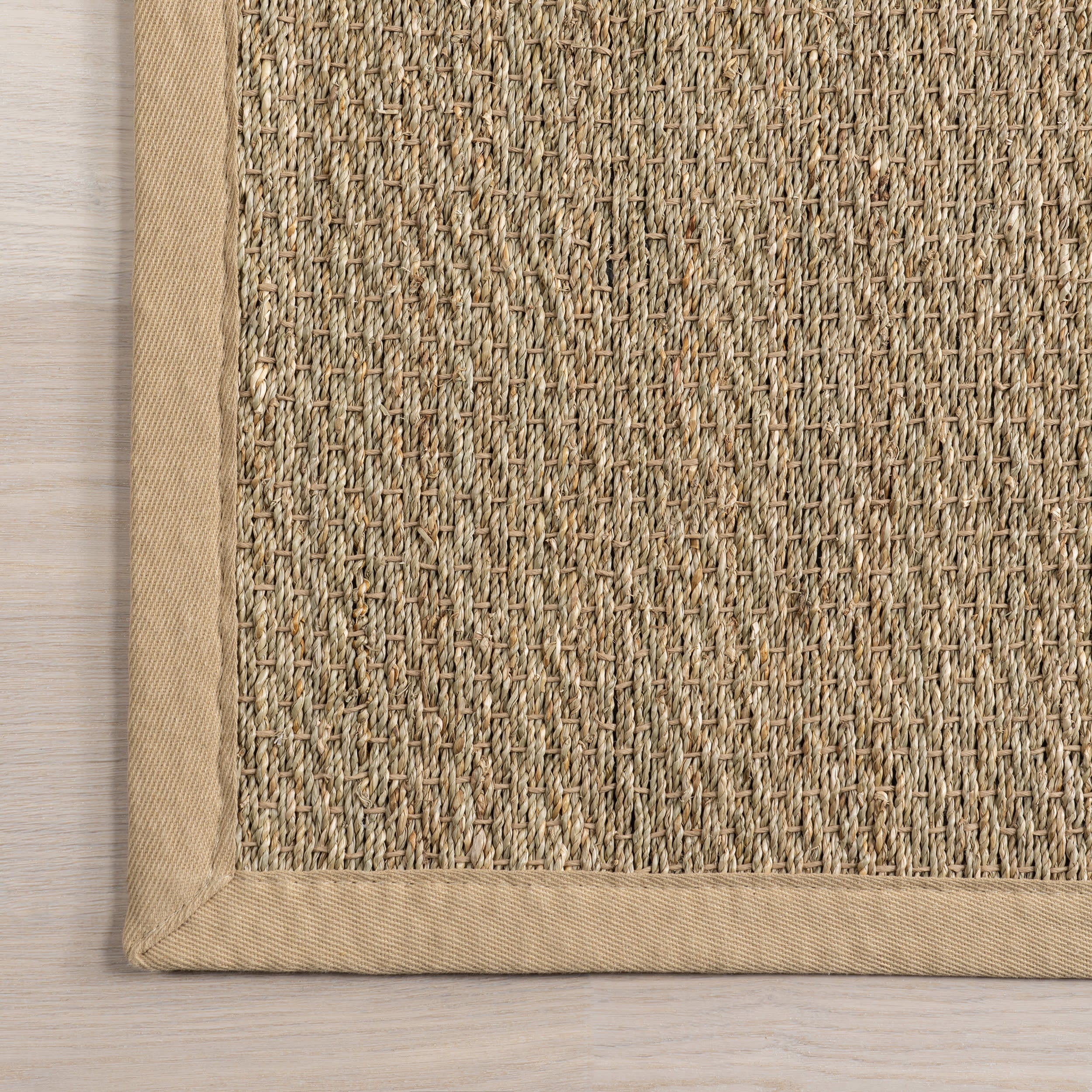 Seagrass with Border Rug | Beige - Image 4