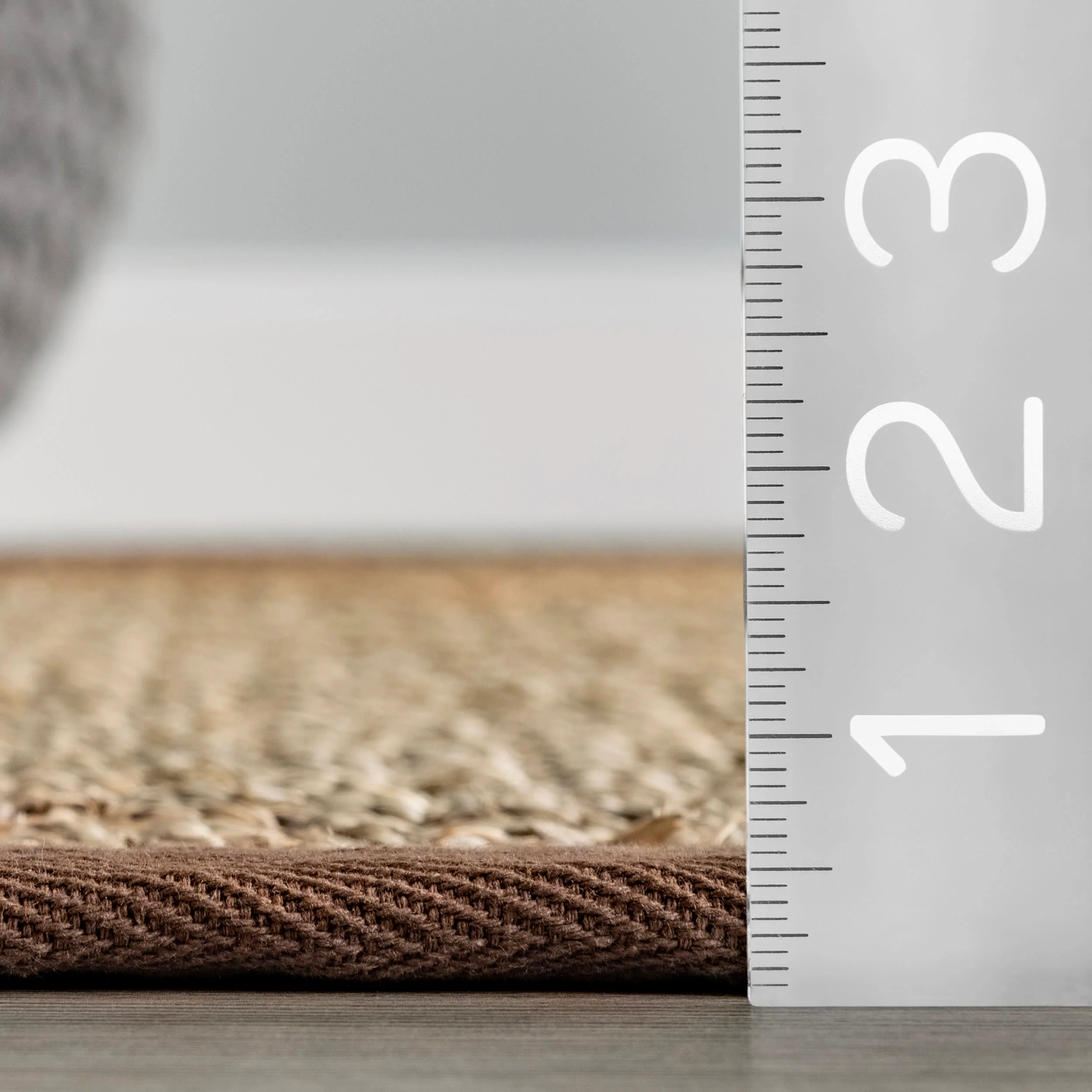 Seagrass with Border Rug | Brown - Image 5