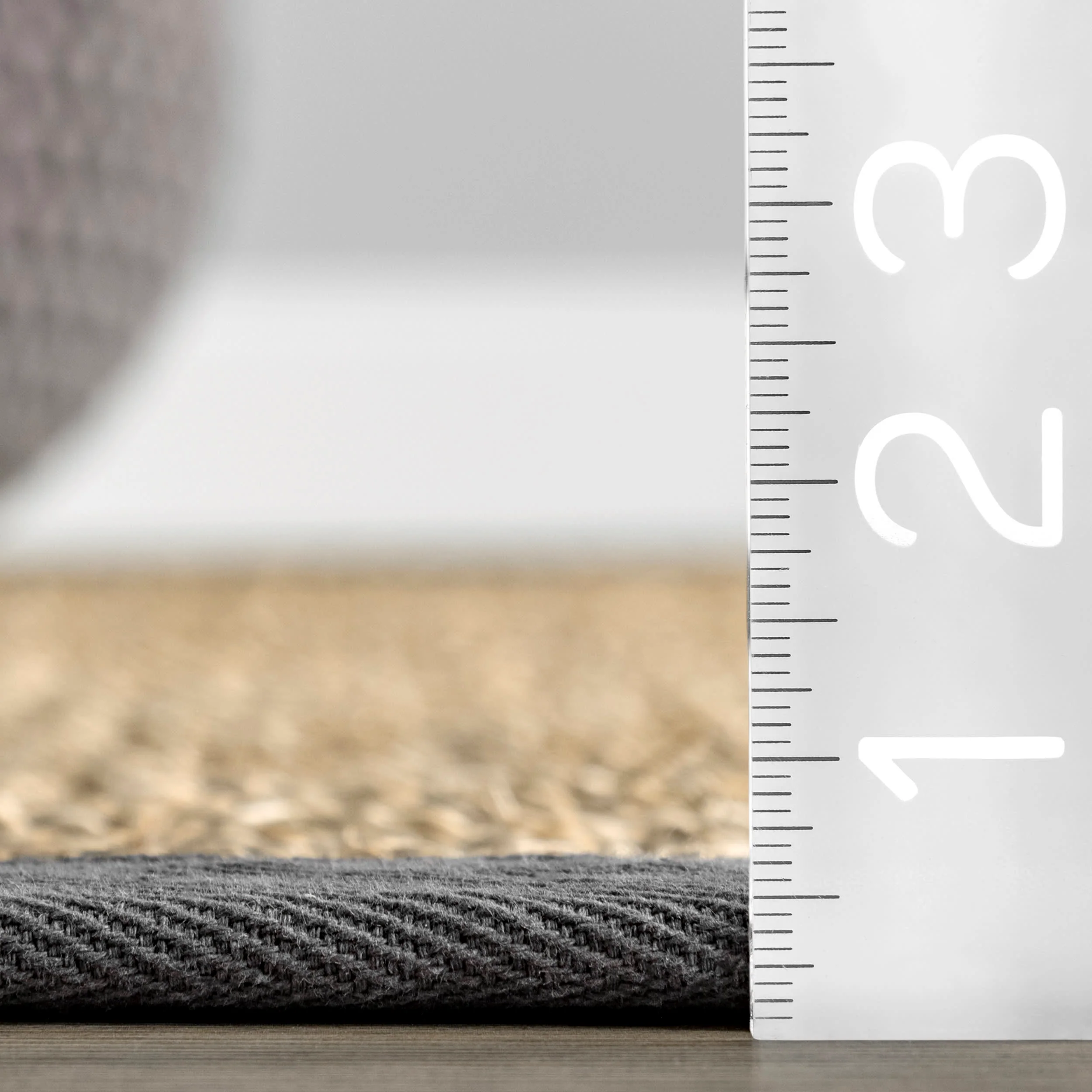 Seagrass with Border Rug | Dark Grey - Image 5