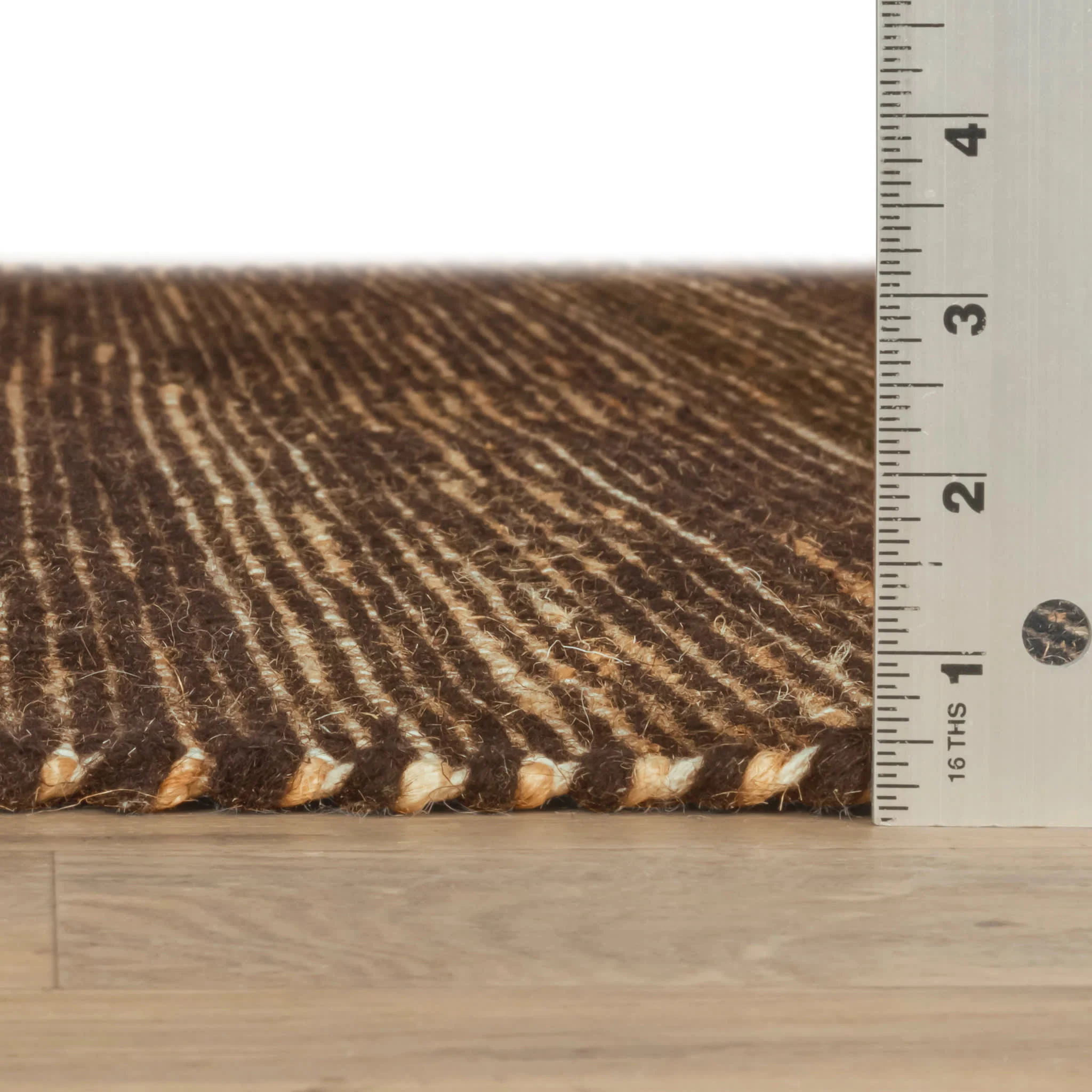 Seed Handwoven Jute Rug | Black/Natural - Image 4