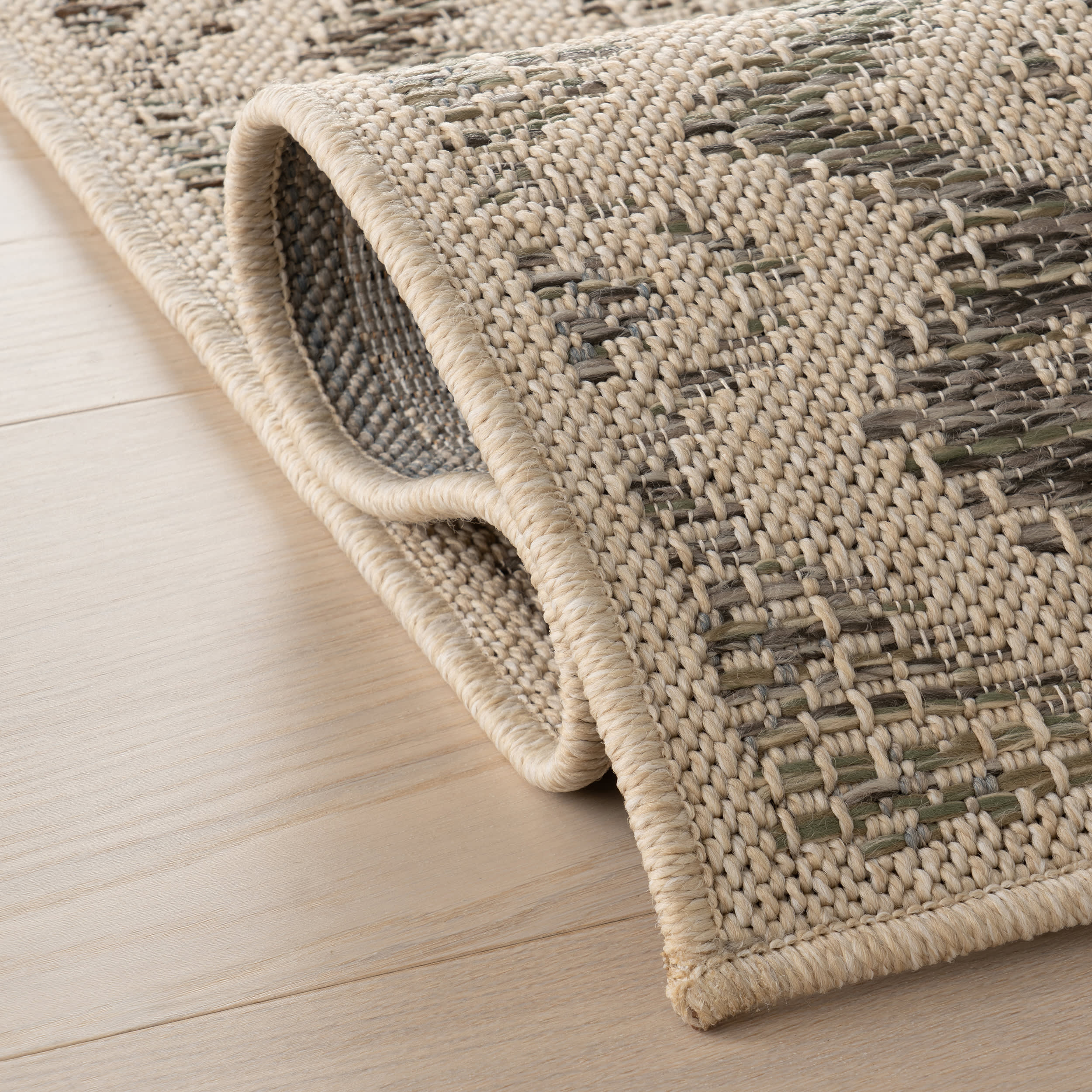 Sela Southwestern Bordered Indoor/Outdoor Rug | Sand - Image 11