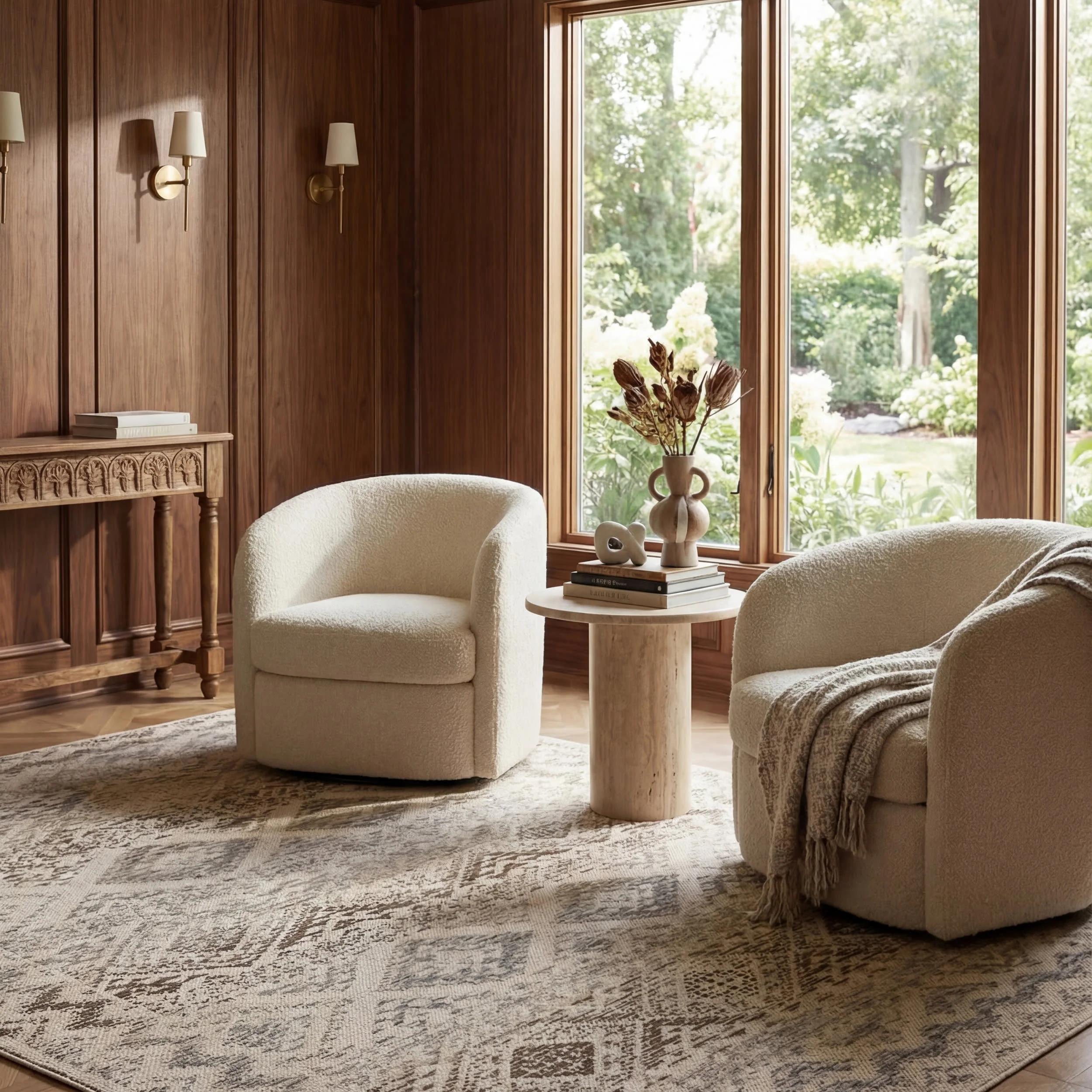 Sela Southwestern Bordered Indoor/Outdoor Rug | Sand - Image 2