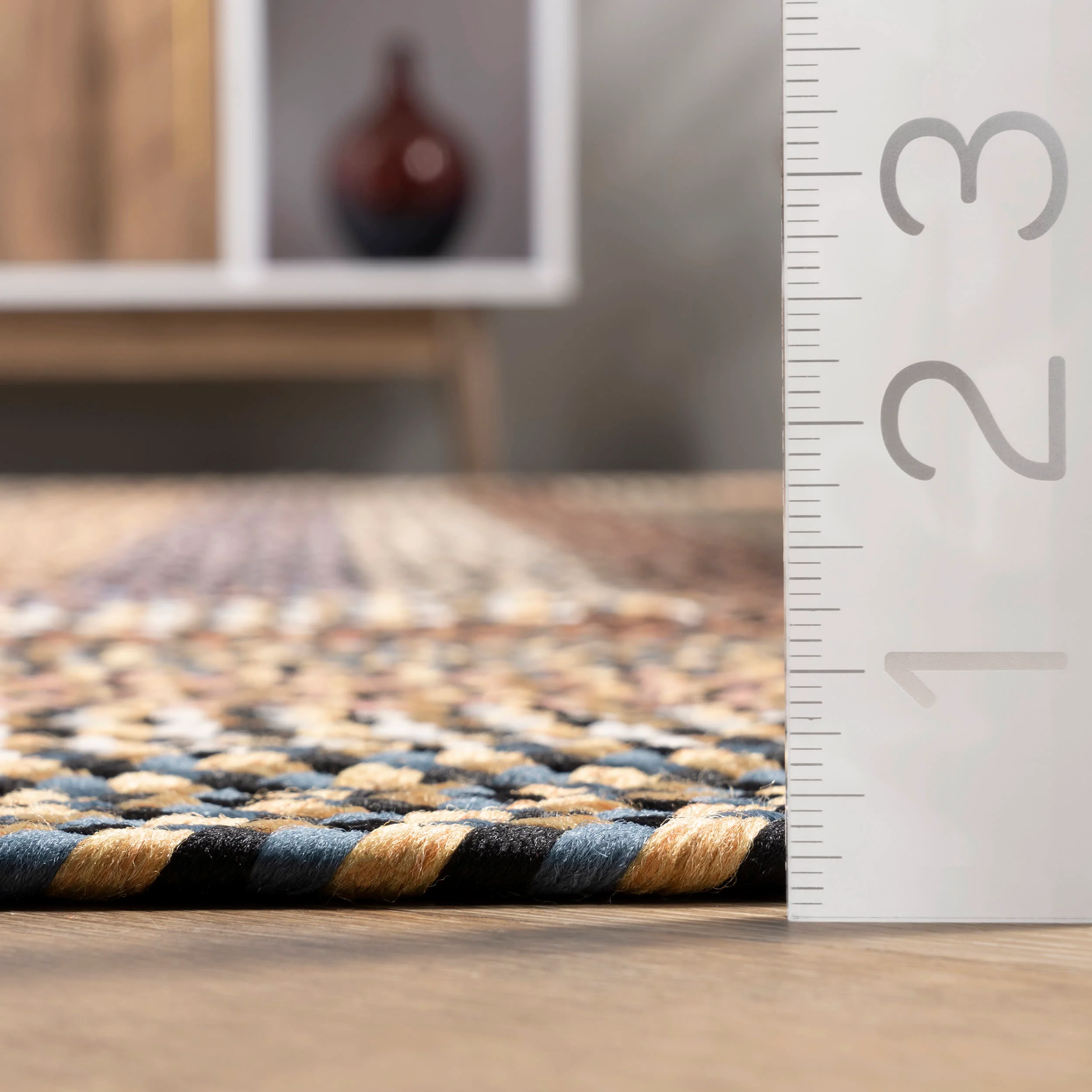 Selena Braided Indoor/Outdoor Rug | Taupe - Image 5