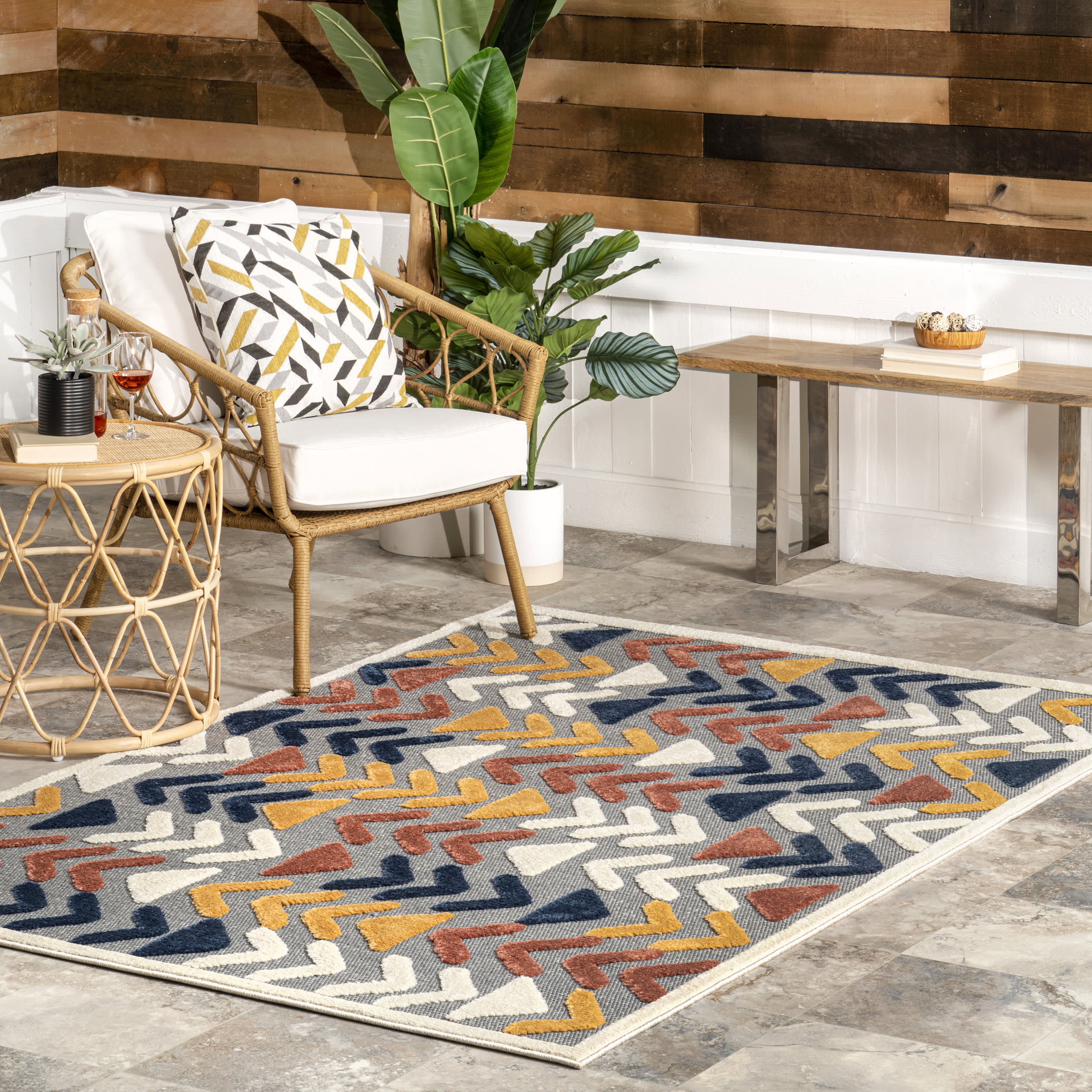 Selene Indoor/Outdoor Traverse Rug | Grey - Image 2