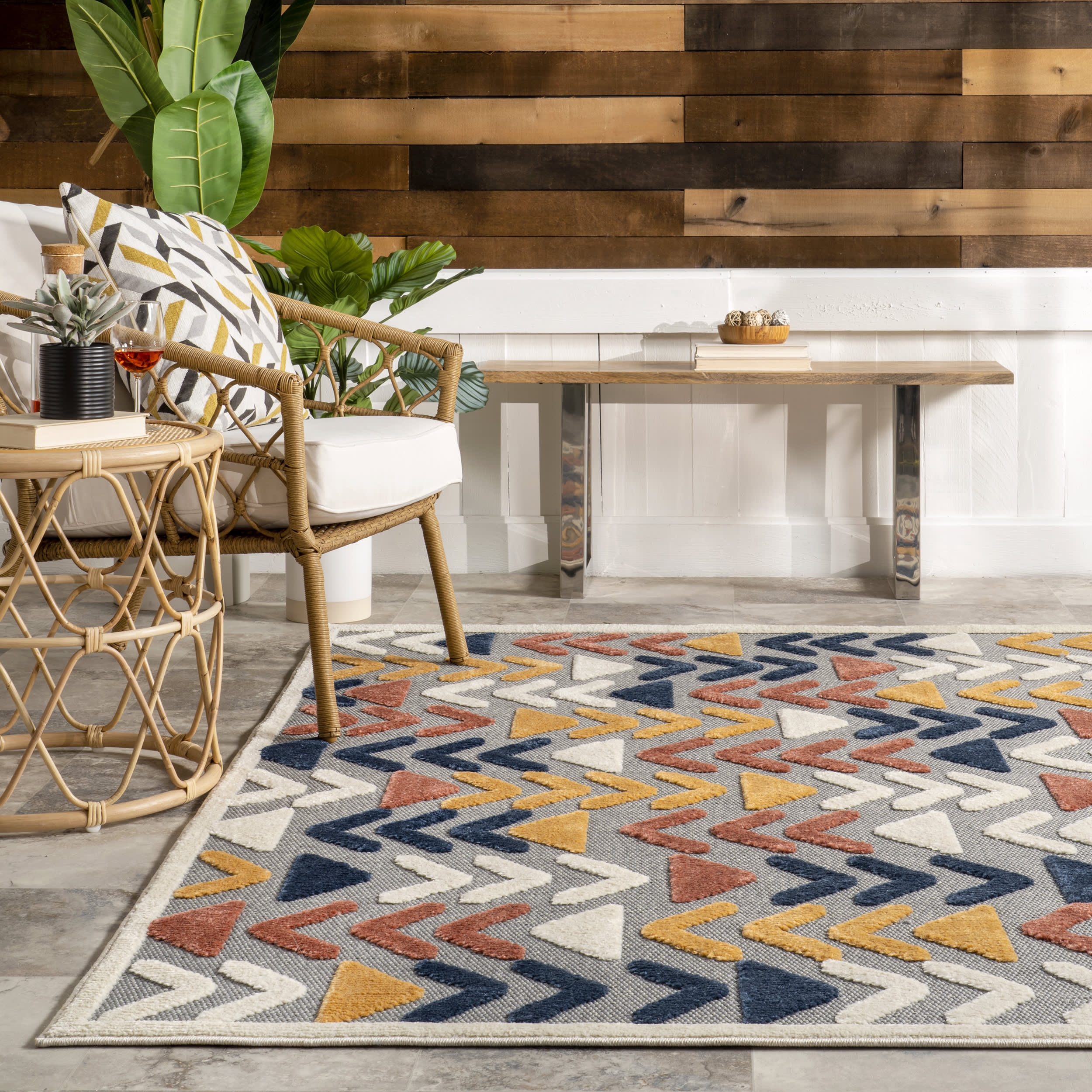 Selene Indoor/Outdoor Traverse Rug | Grey - Image 4