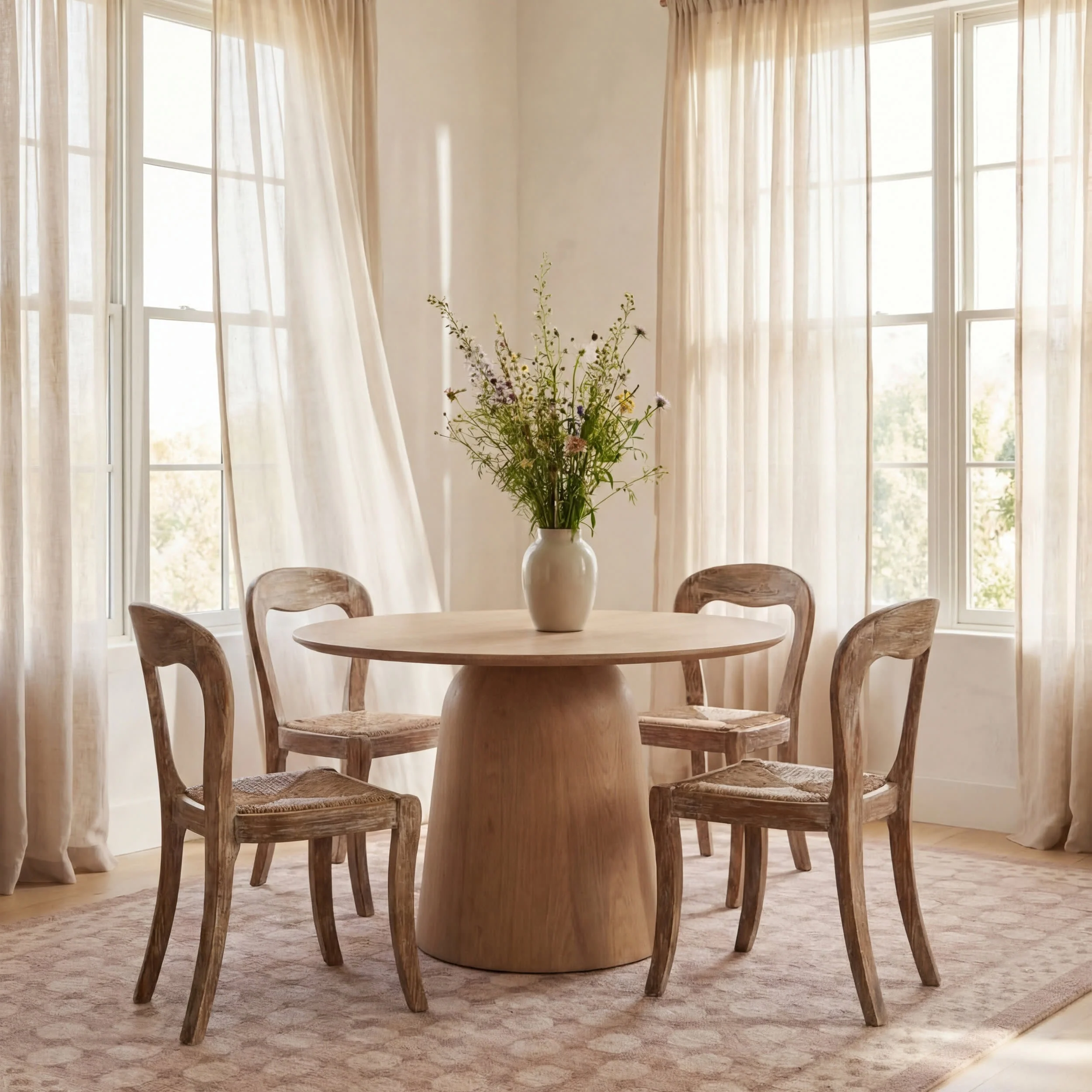 Selima Traditional Geometric Washable Rug | Peach - Image 7