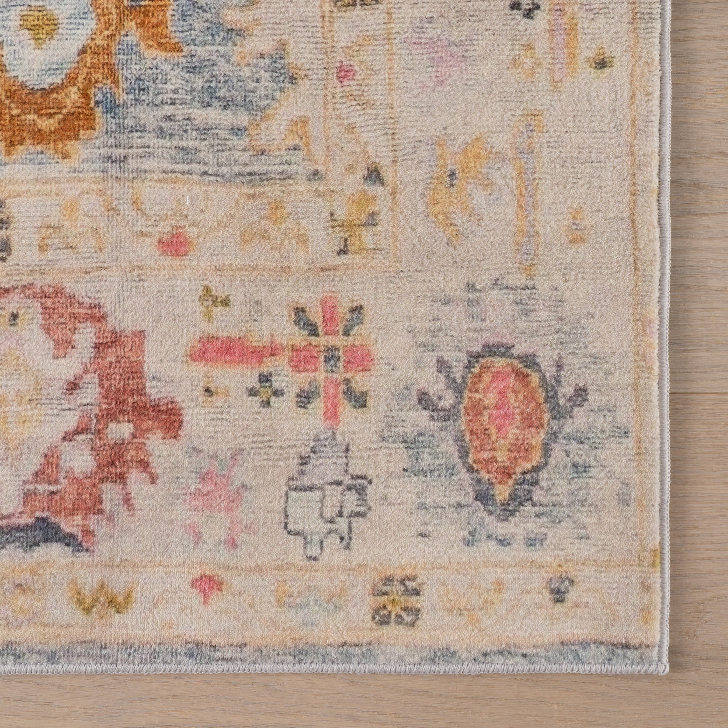 Selune Washable Rug | Light Blue - Image 4