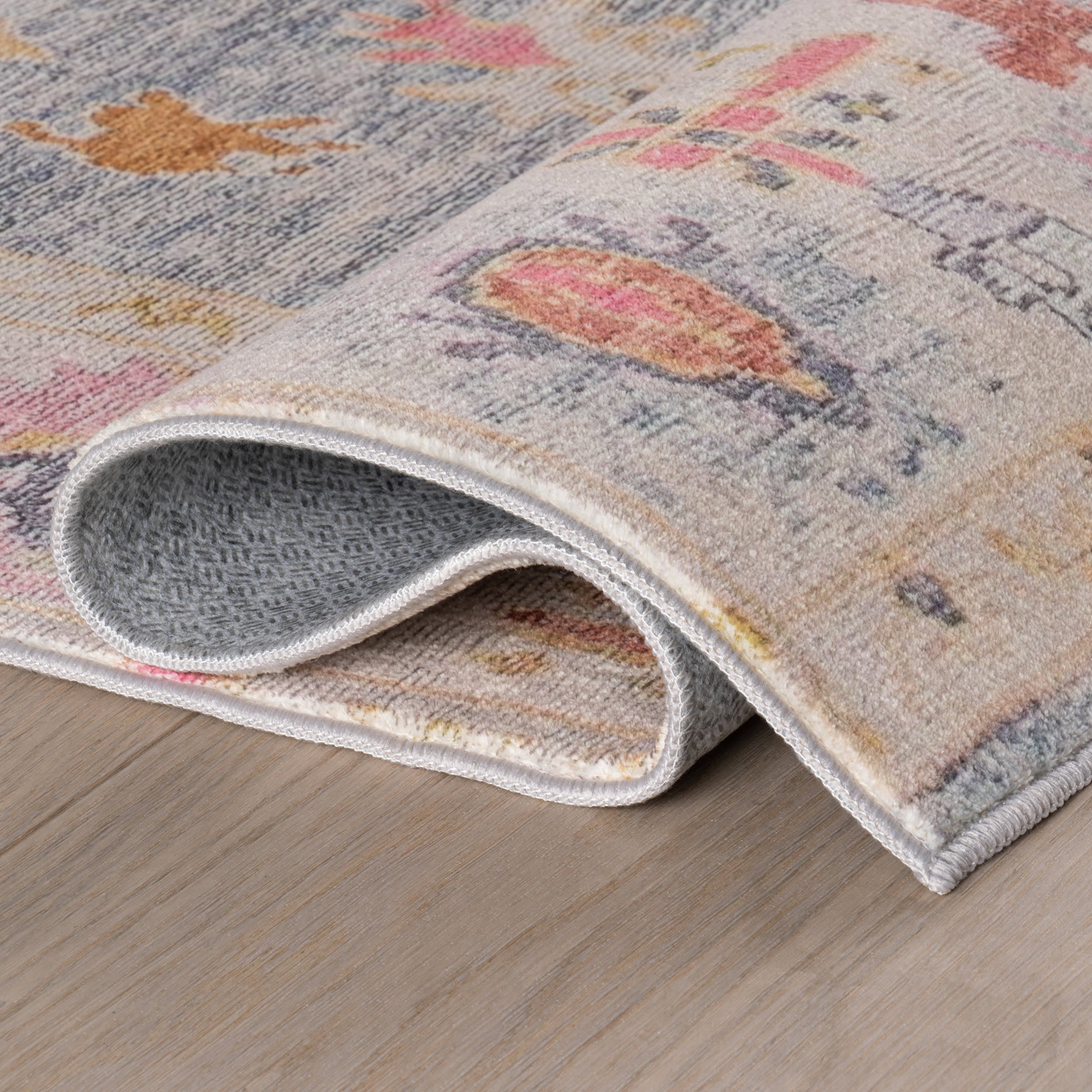 Selune Washable Rug | Light Blue - Image 7