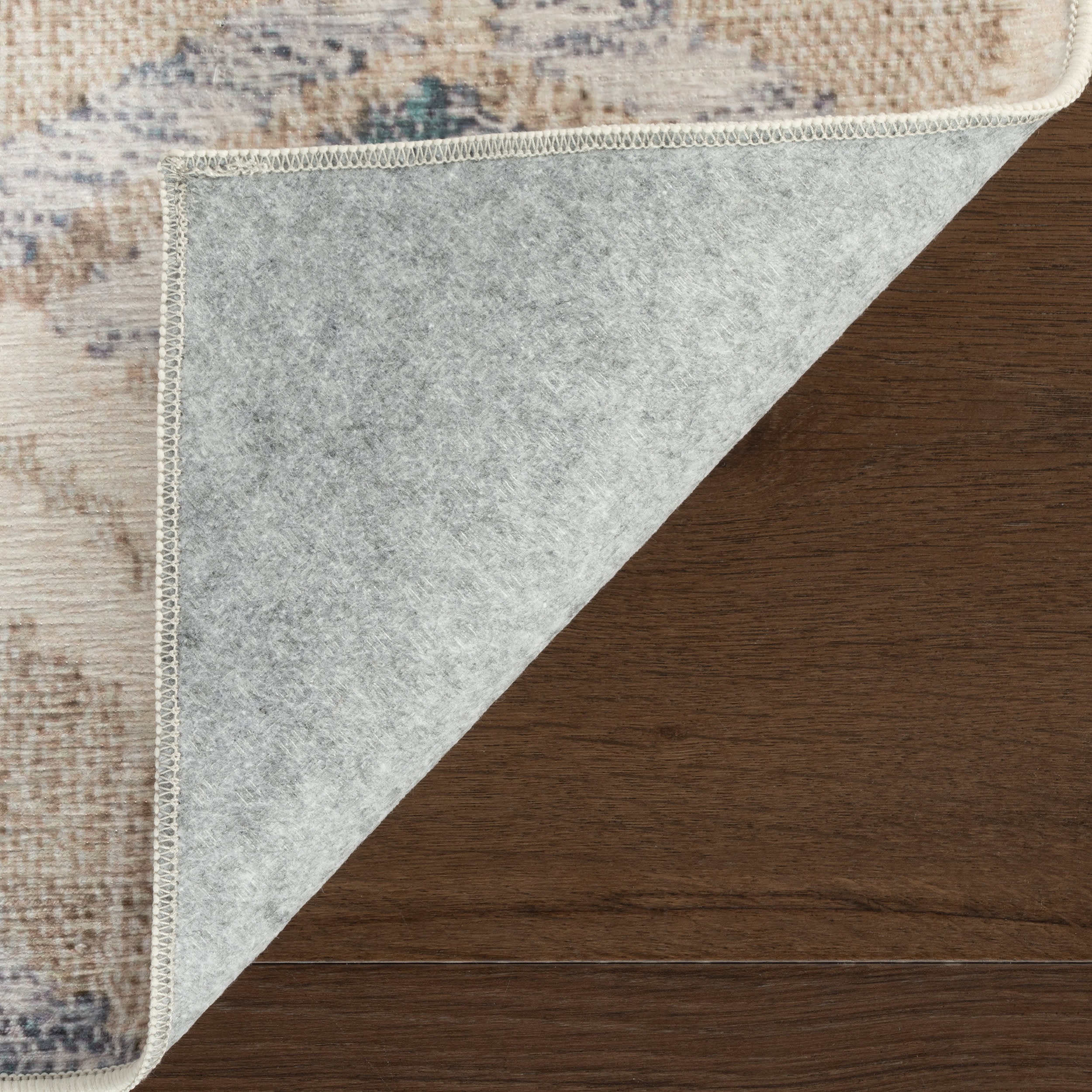 Senava Modern Geometric Washable Rug | Grey - Image 10