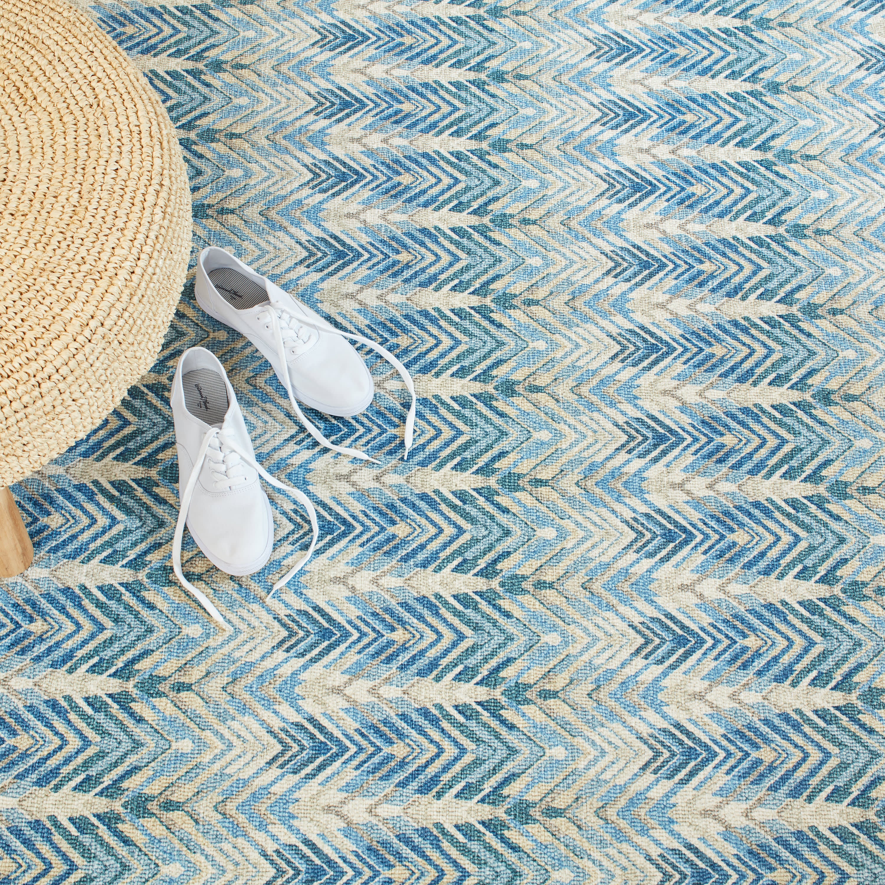 Seneca Machine Washable Rug | Blue - Image 2