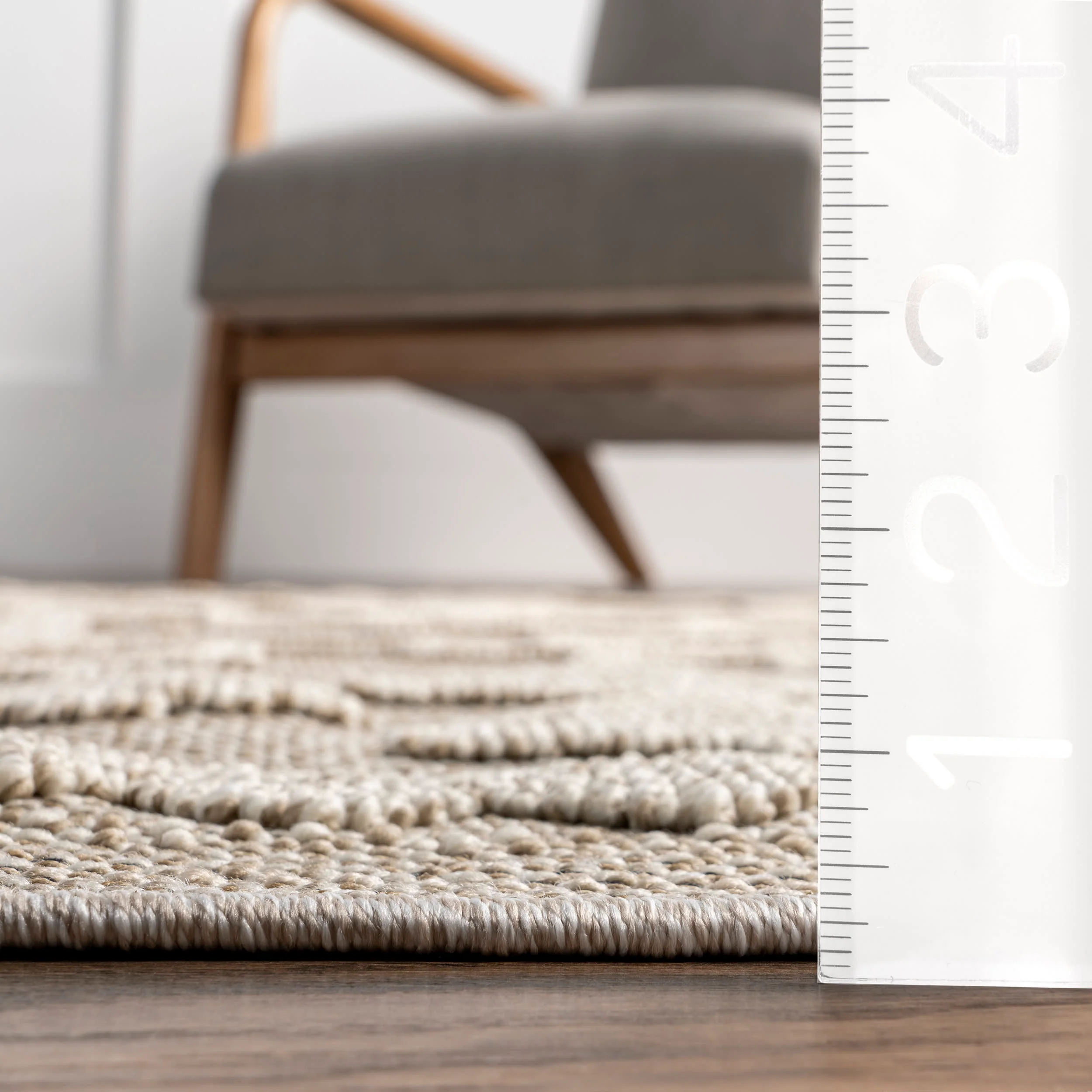Sequoia Textured Indoor/Outdoor Rug | Beige - Image 4