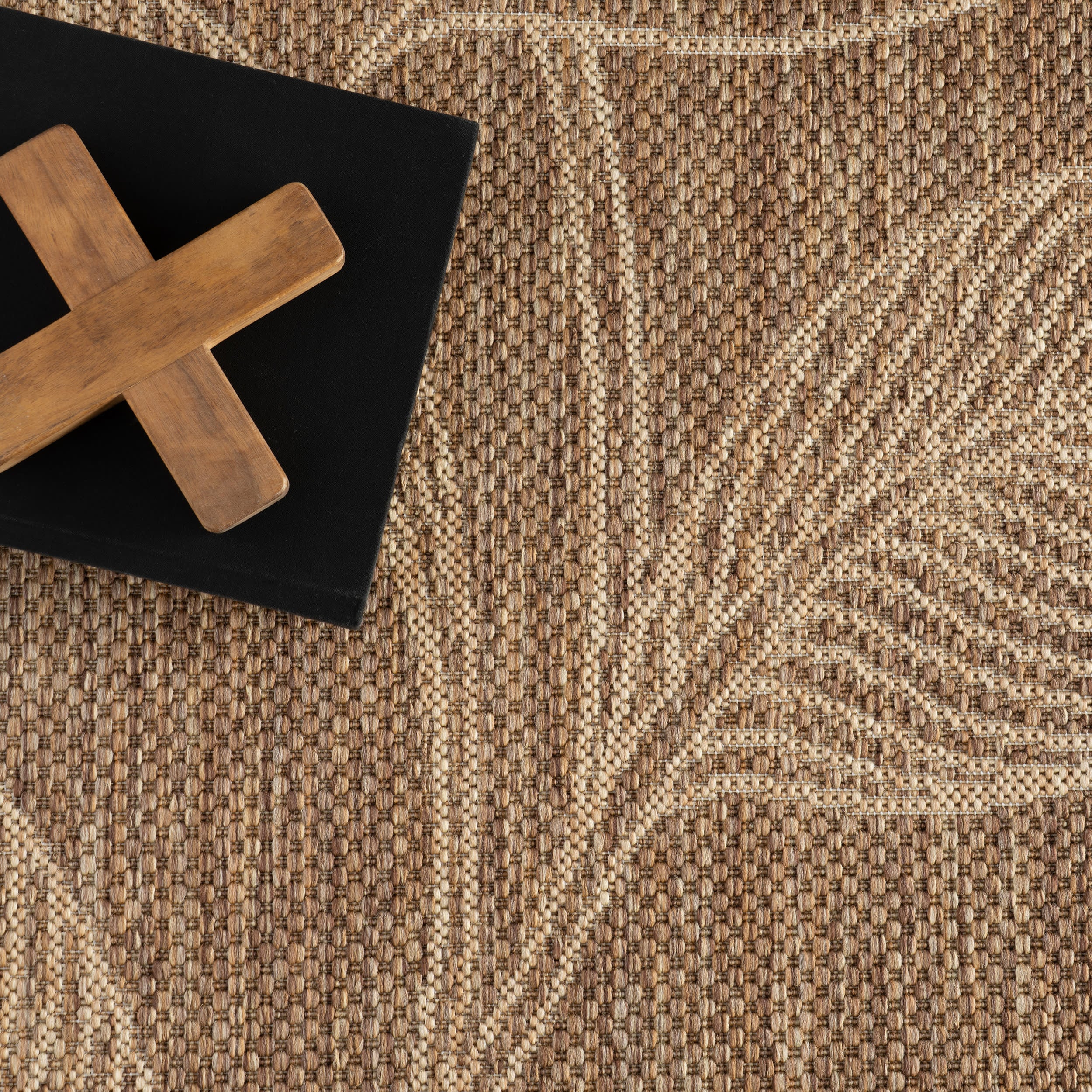 Serelith Floral Indoor/Outdoor Rug | Light Brown - Image 7