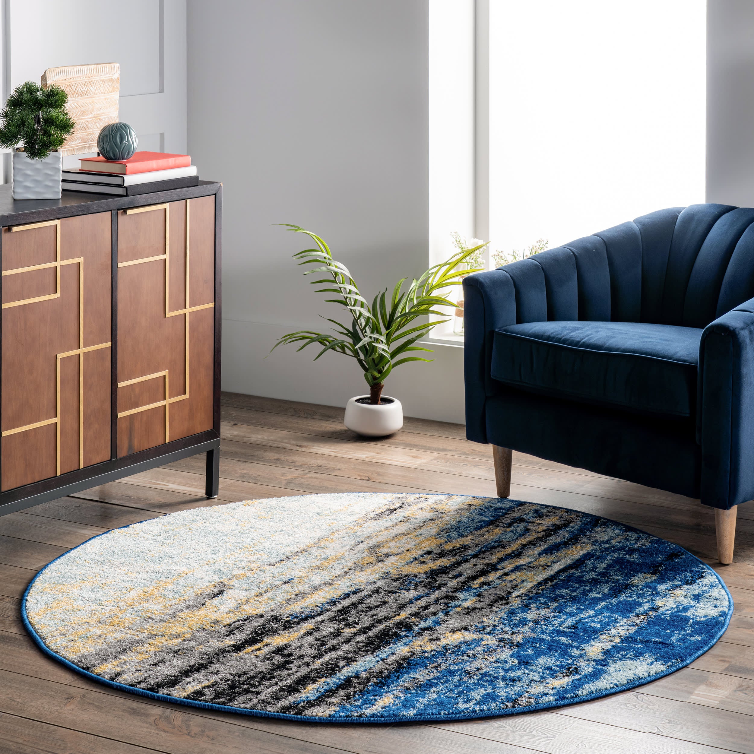 Serene Waterfall Rug | Blue - Image 2