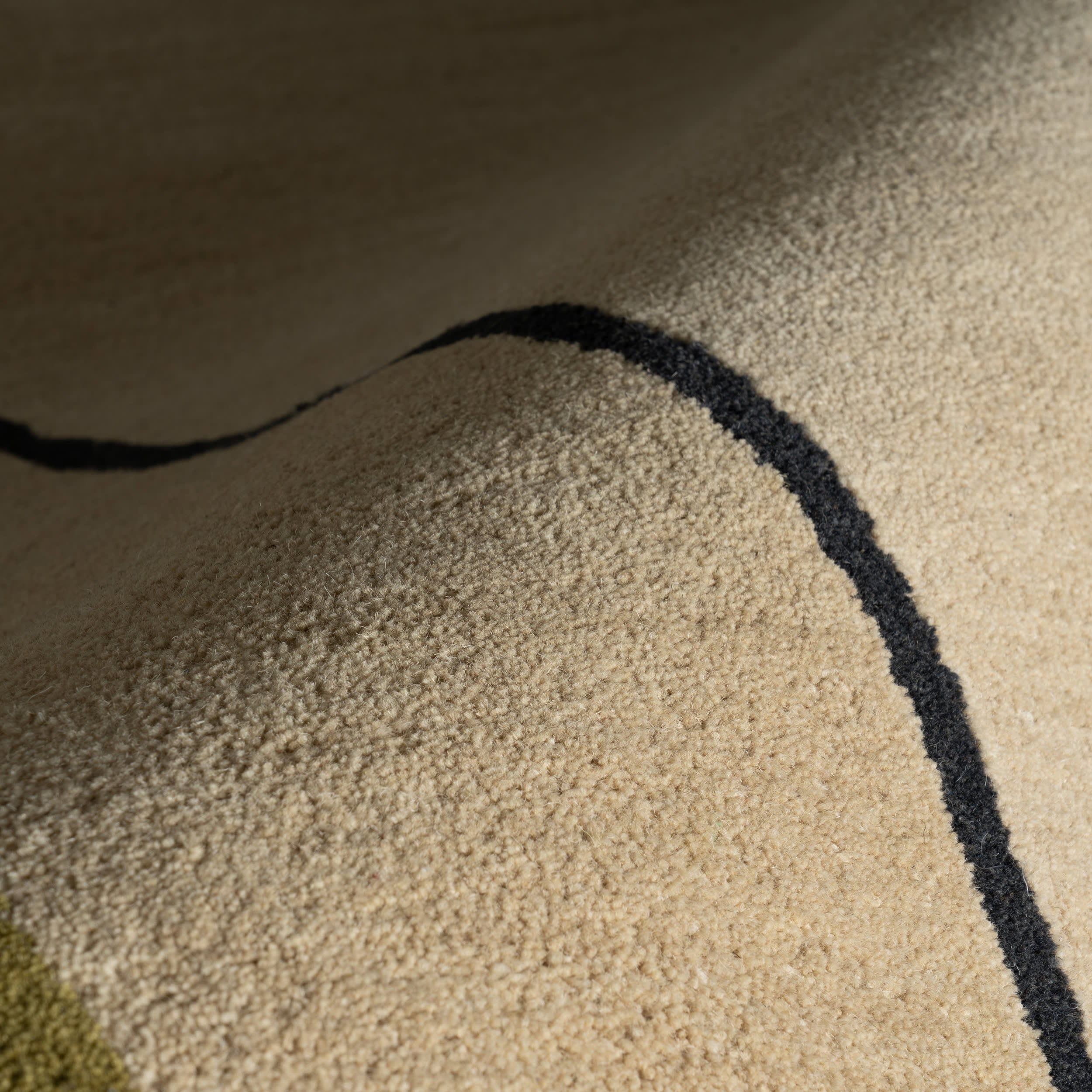 Serge Bordered Wool Rug by Nate Berkus | Tan - Image 3