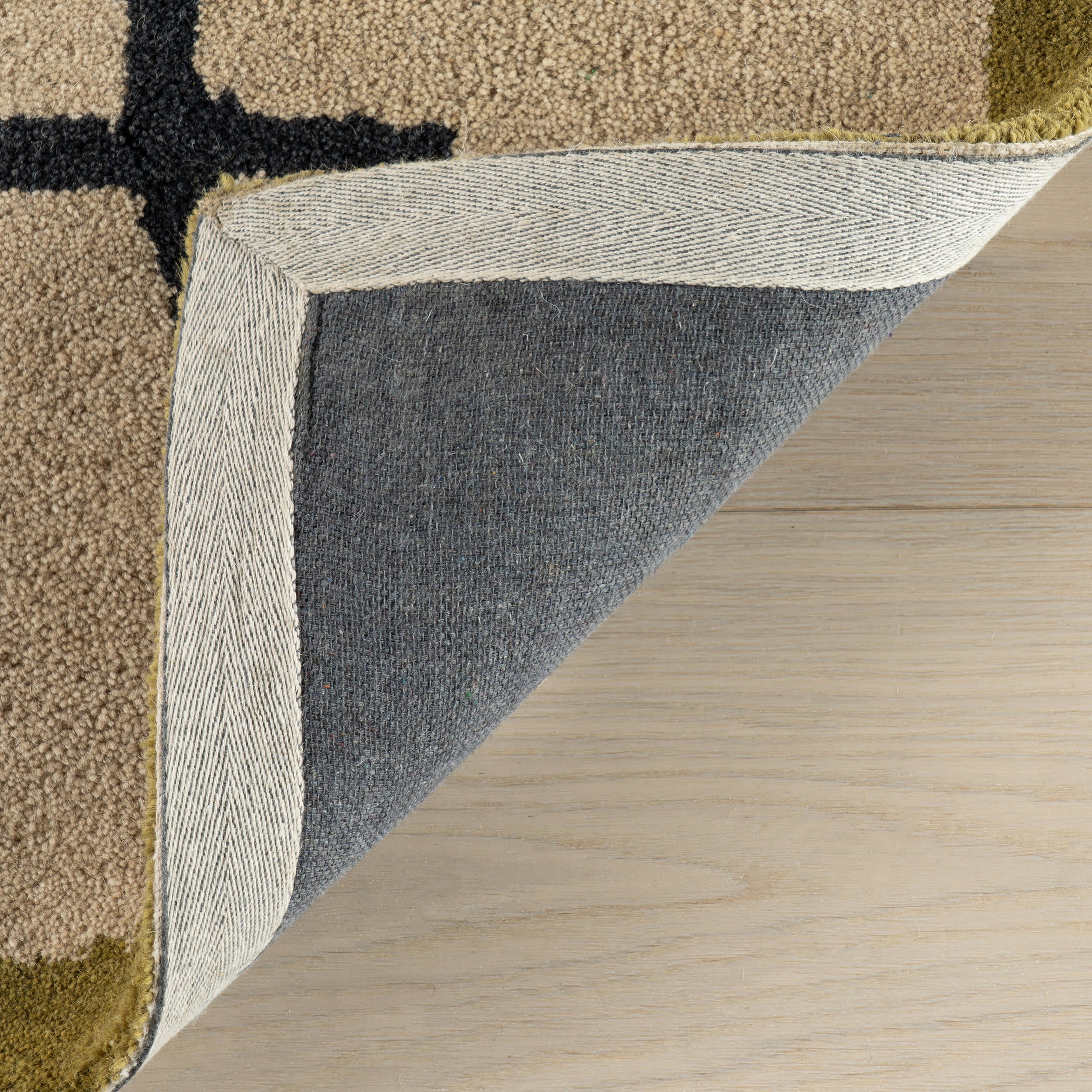 Serge Bordered Wool Rug by Nate Berkus | Tan - Image 8