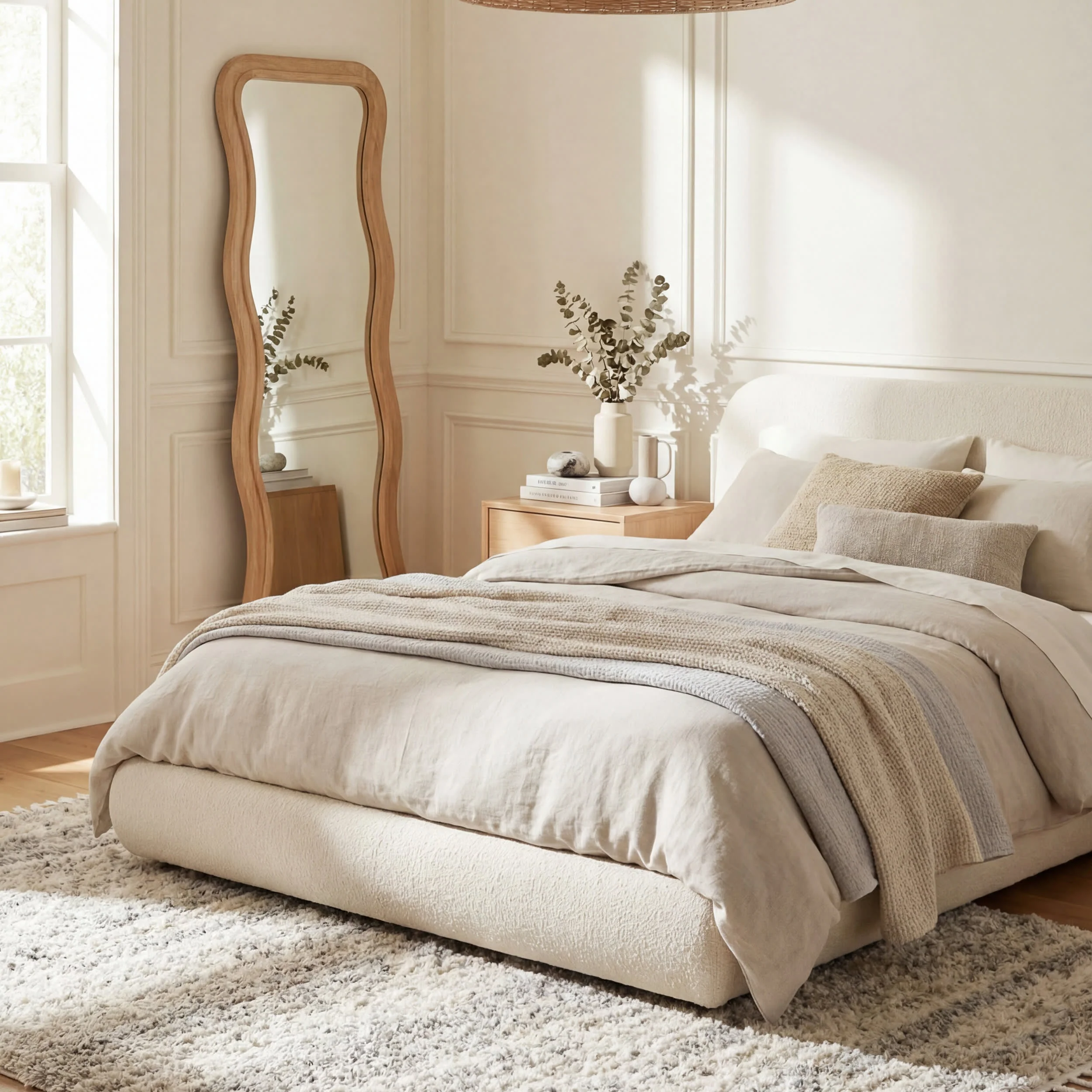 Shaded Shag With Tassels Rug | Ivory - Image 10