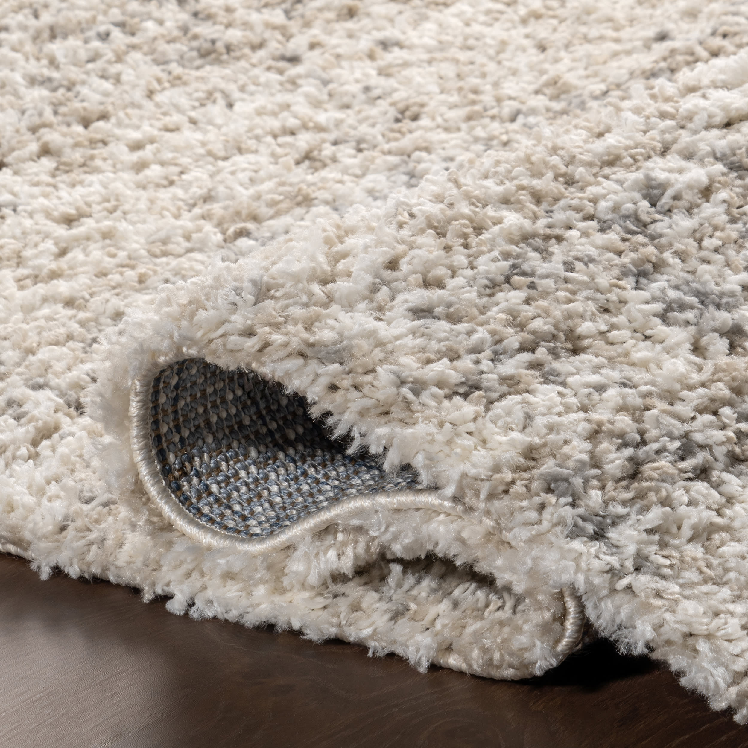 Shaded Shag With Tassels Rug | Ivory - Image 11