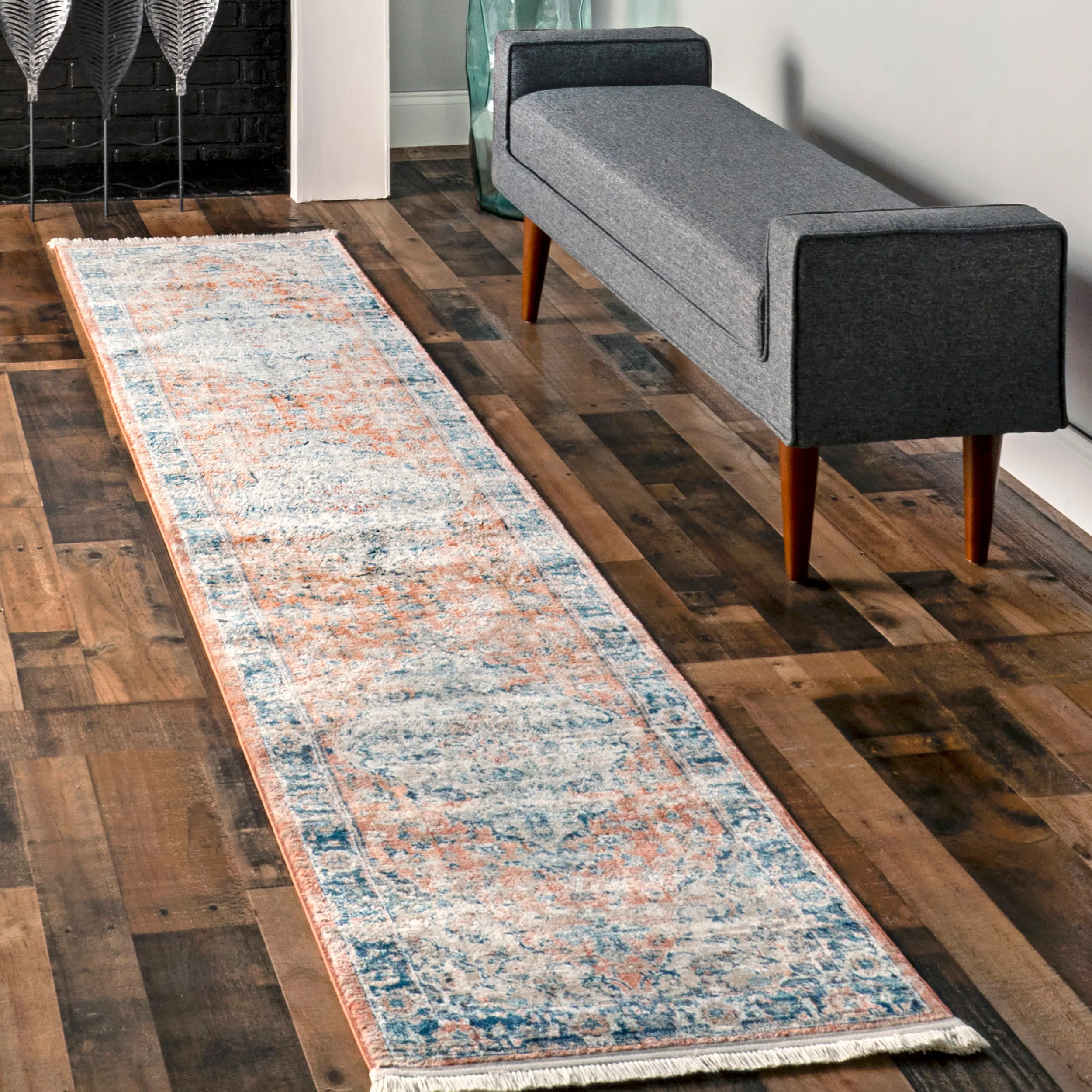 Shaded Snowflakes Rug | Beige - Image 2