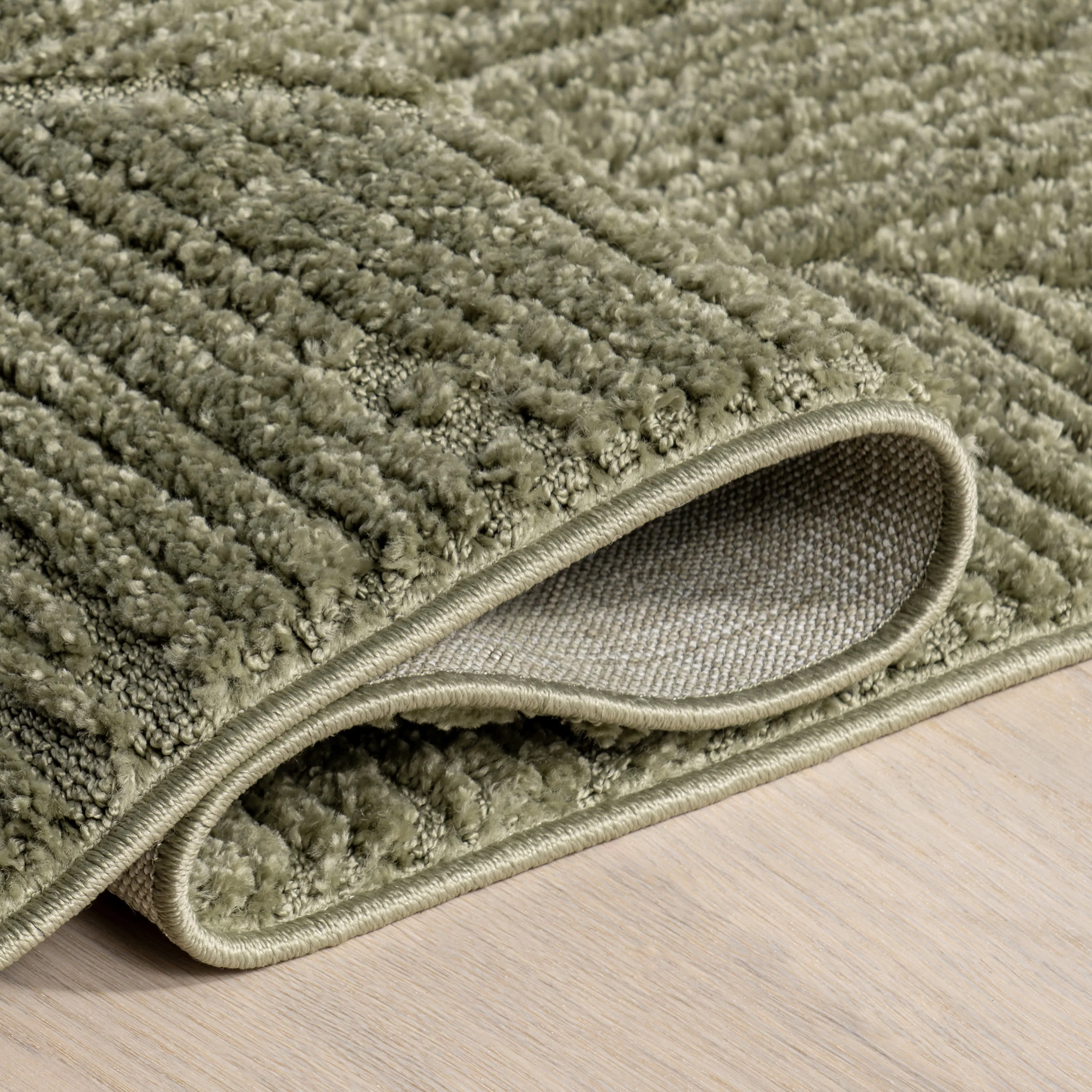 Shafali Tiled Trellis Rug | Green - Image 9