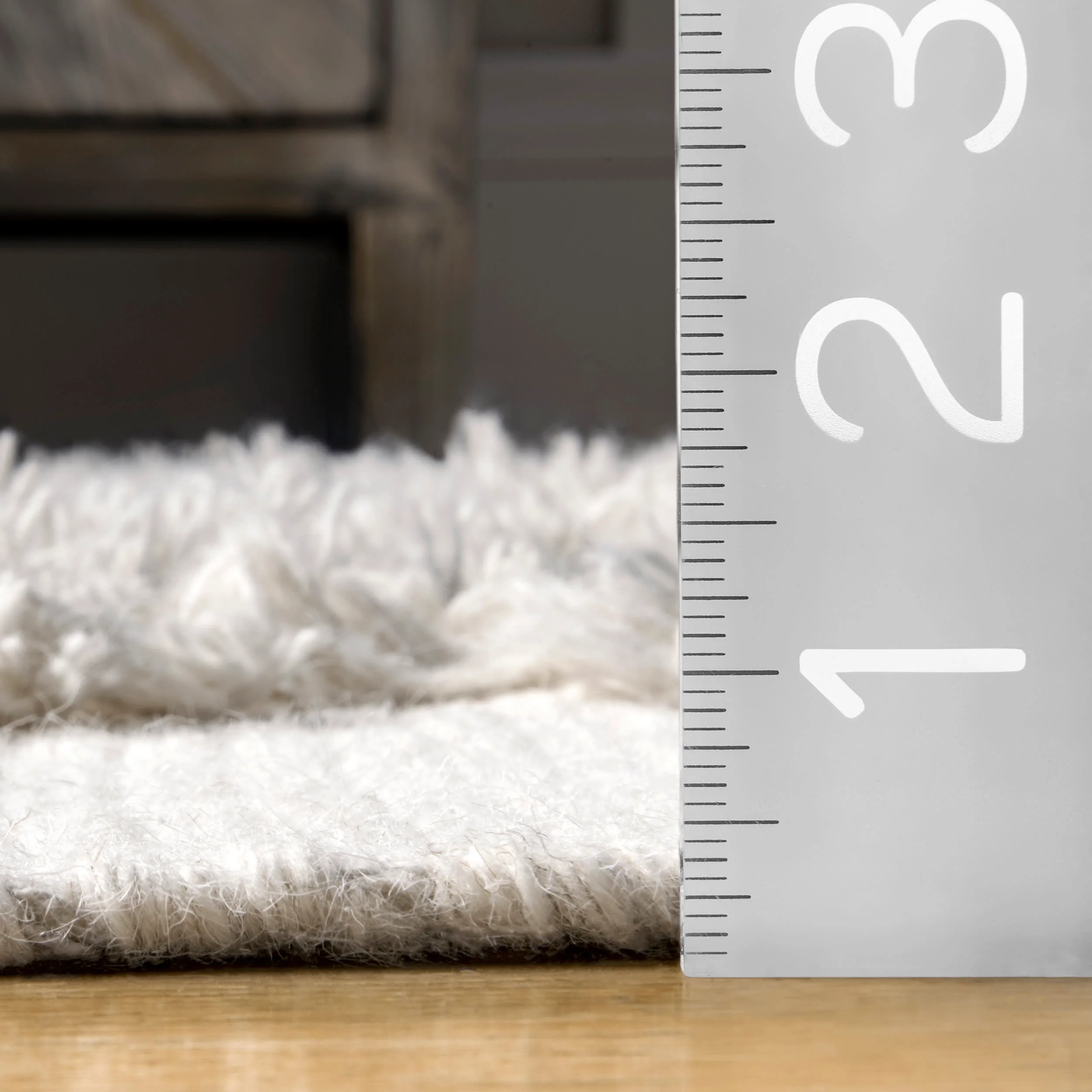 Shaggy Chevrons Rug | Ivory - Image 5
