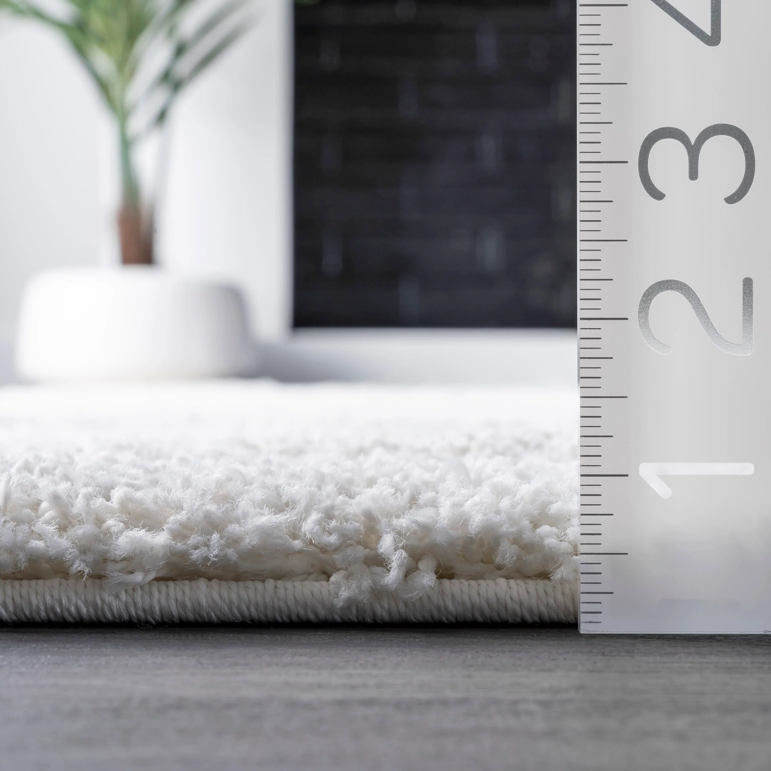 Shaggy Curves Rug | Beige - Image 5