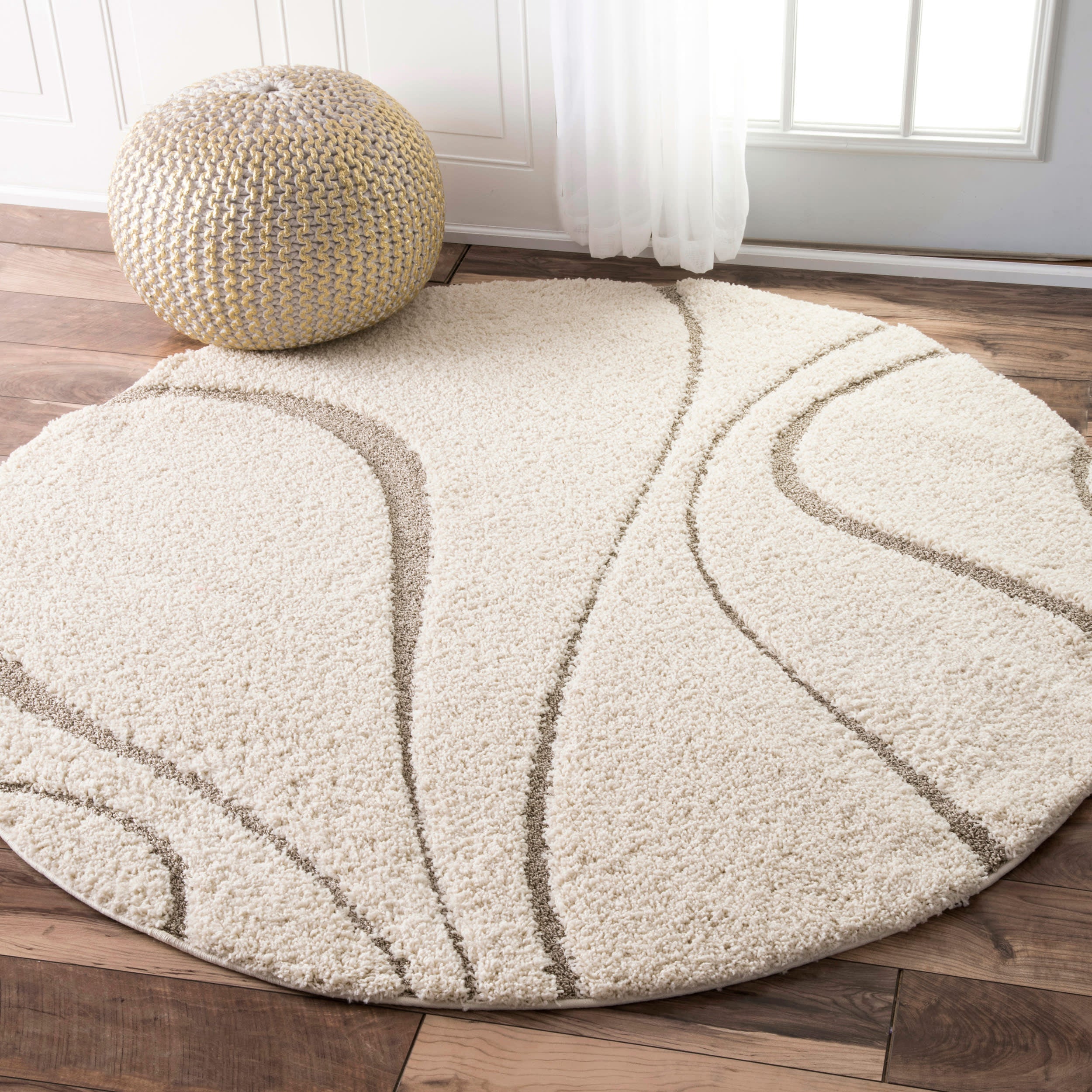 Shaggy Curves Rug | Cream - Image 2