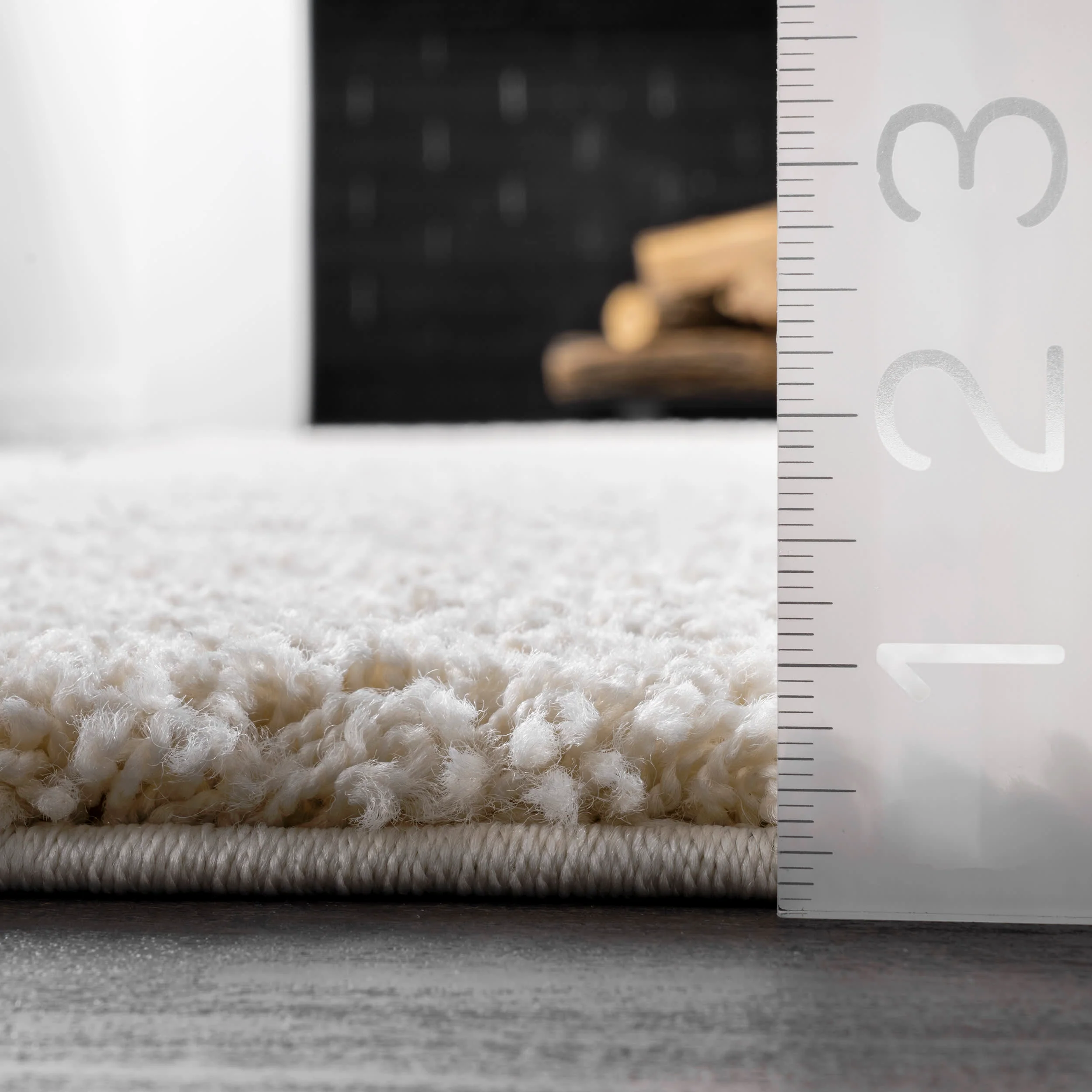 Shaggy Curves Rug | Cream - Image 5