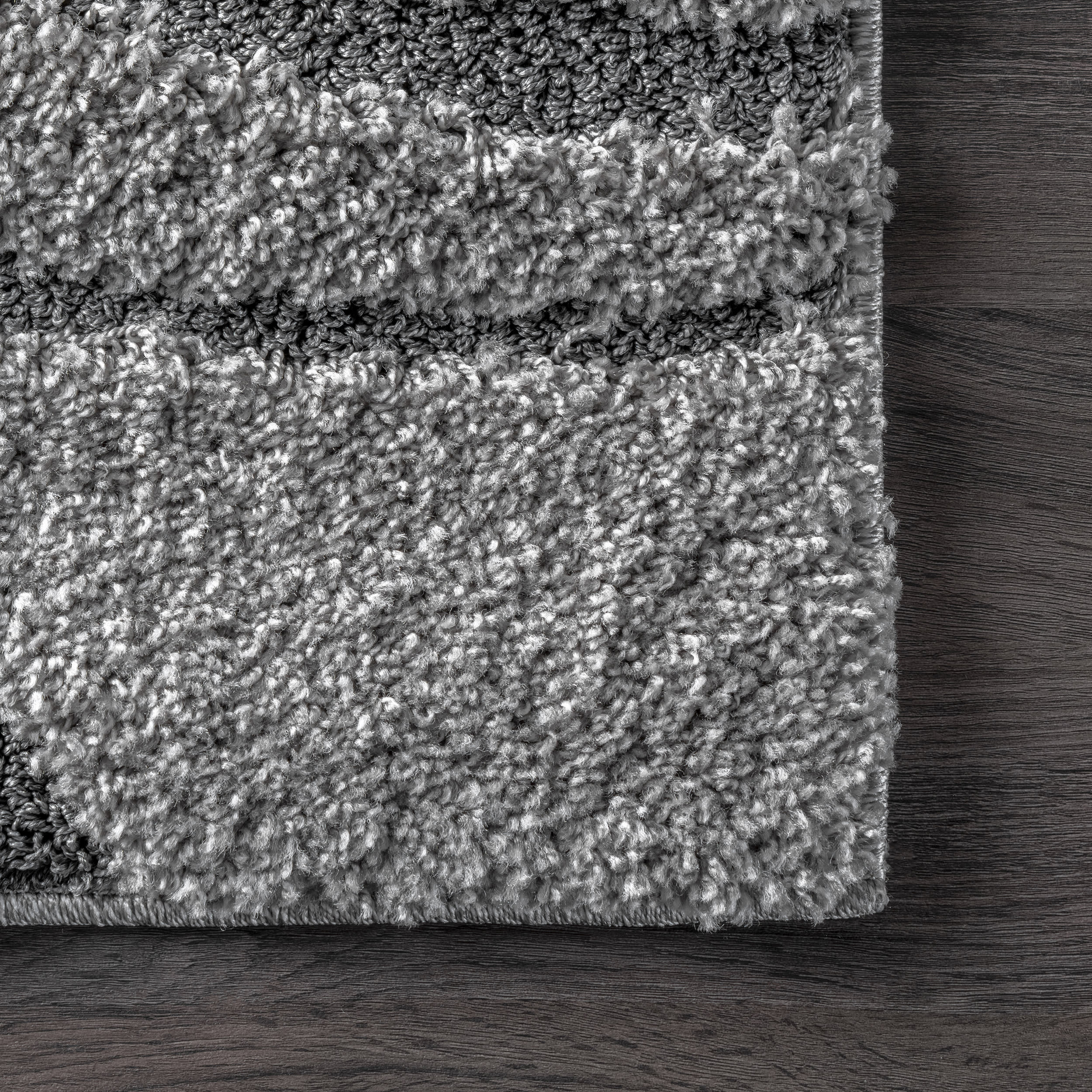 Shaggy Curves Rug | Dark Grey - Image 3